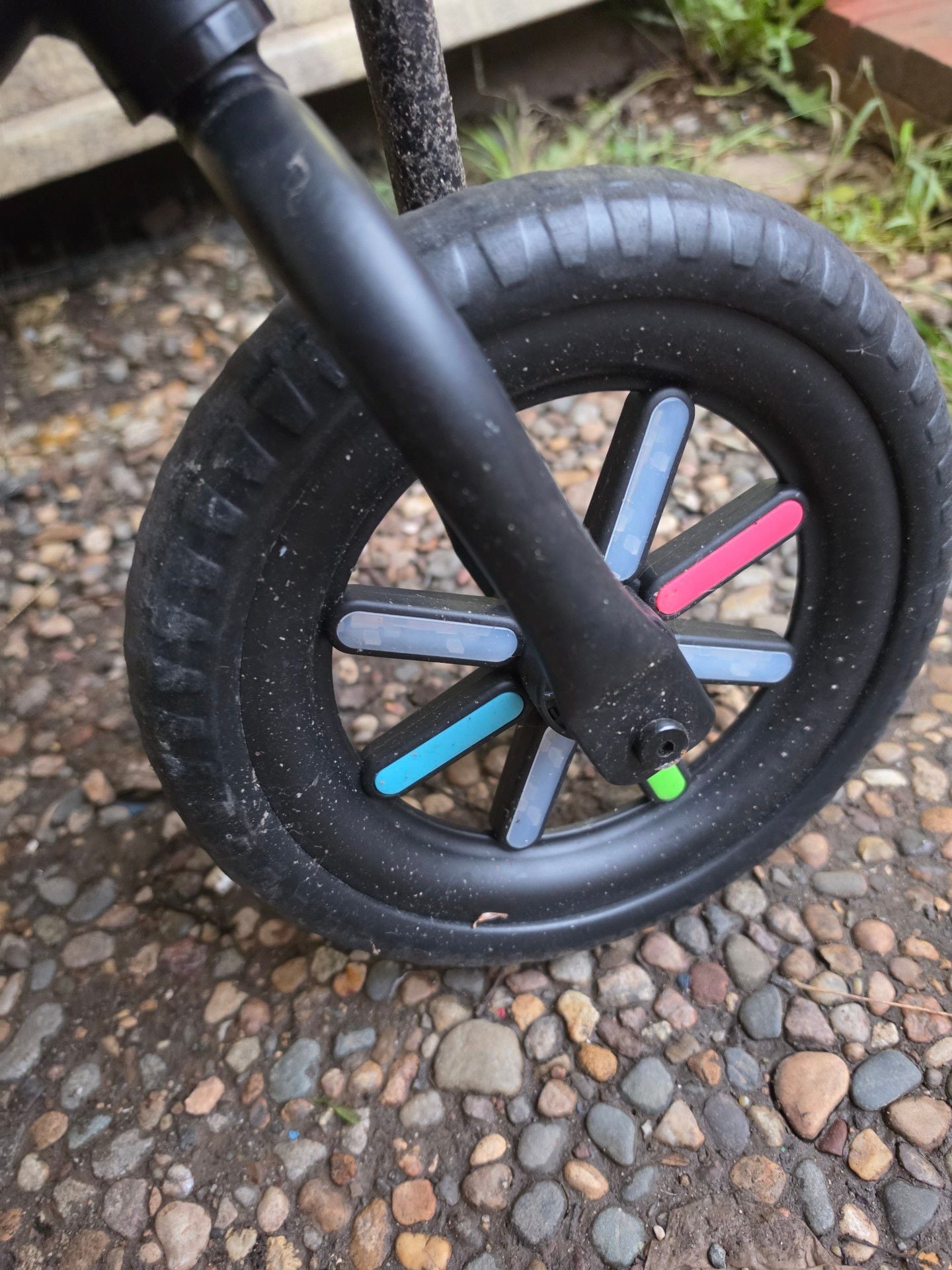 Chillafish Balance Bike 12in Adjustable Seat Black Brown Multicolor Wheels Kids 3