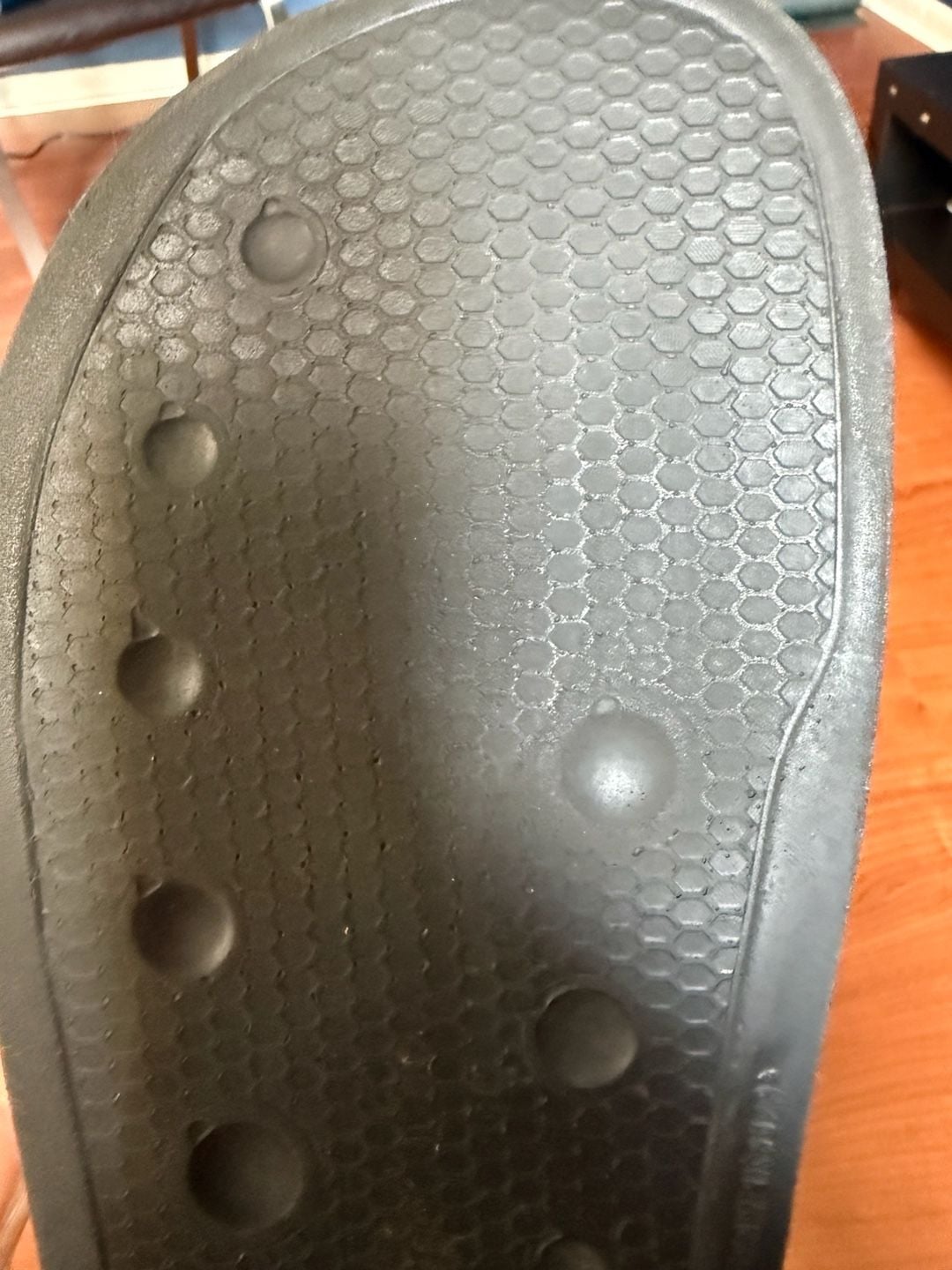 Valentino Black Leather Slide Sandals with Red Logo 7