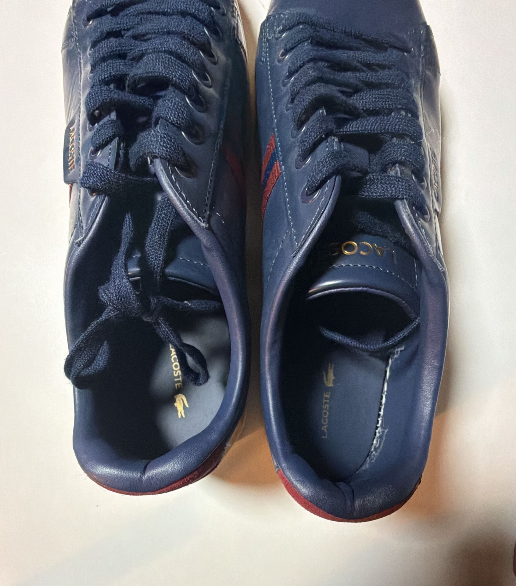 Lacoste Carnaby Evo 419 3 SMA Size 11 Blue Leather Sneakers 6