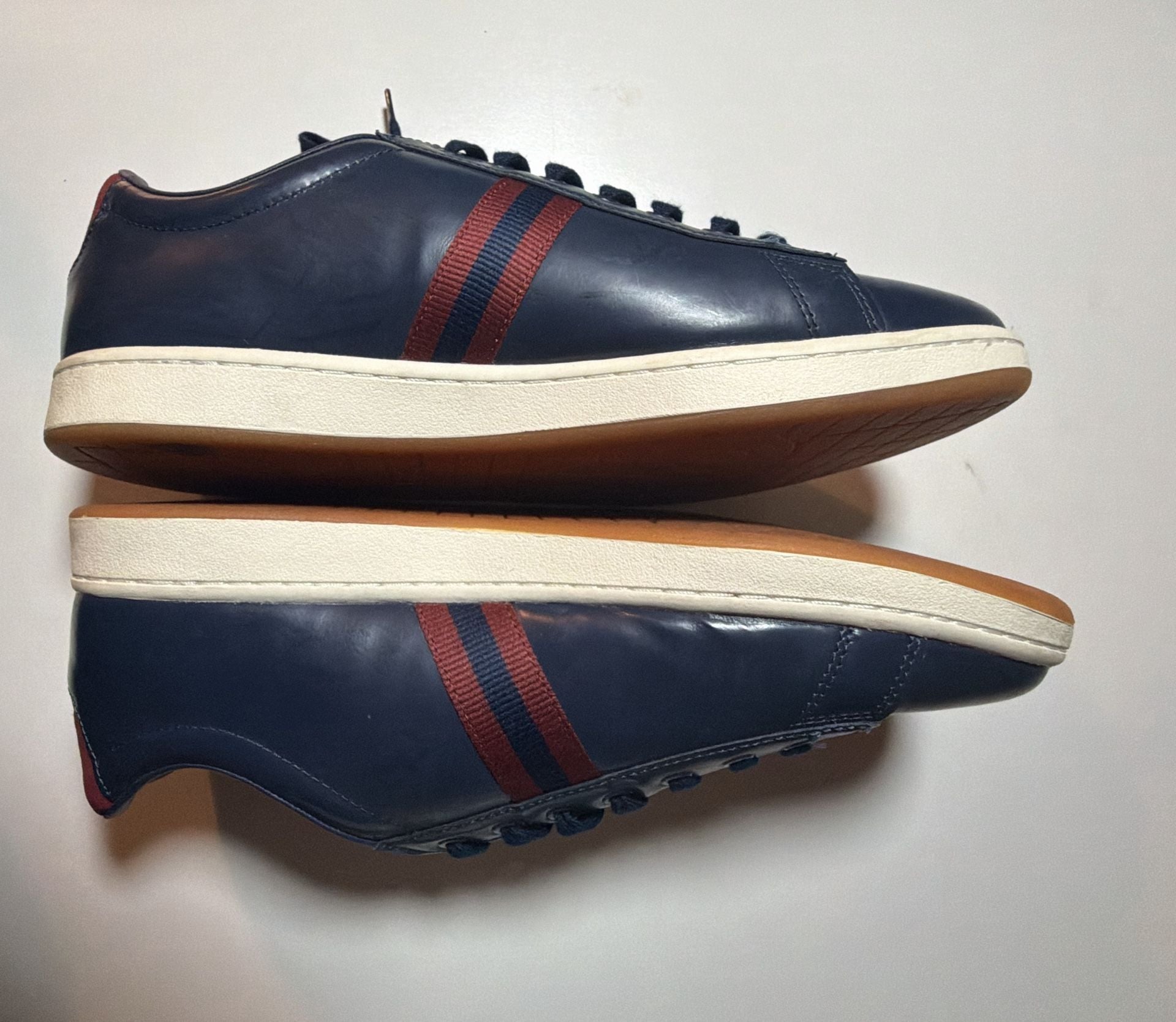 Lacoste Carnaby Evo 419 3 SMA Size 11 Blue Leather Sneakers 3