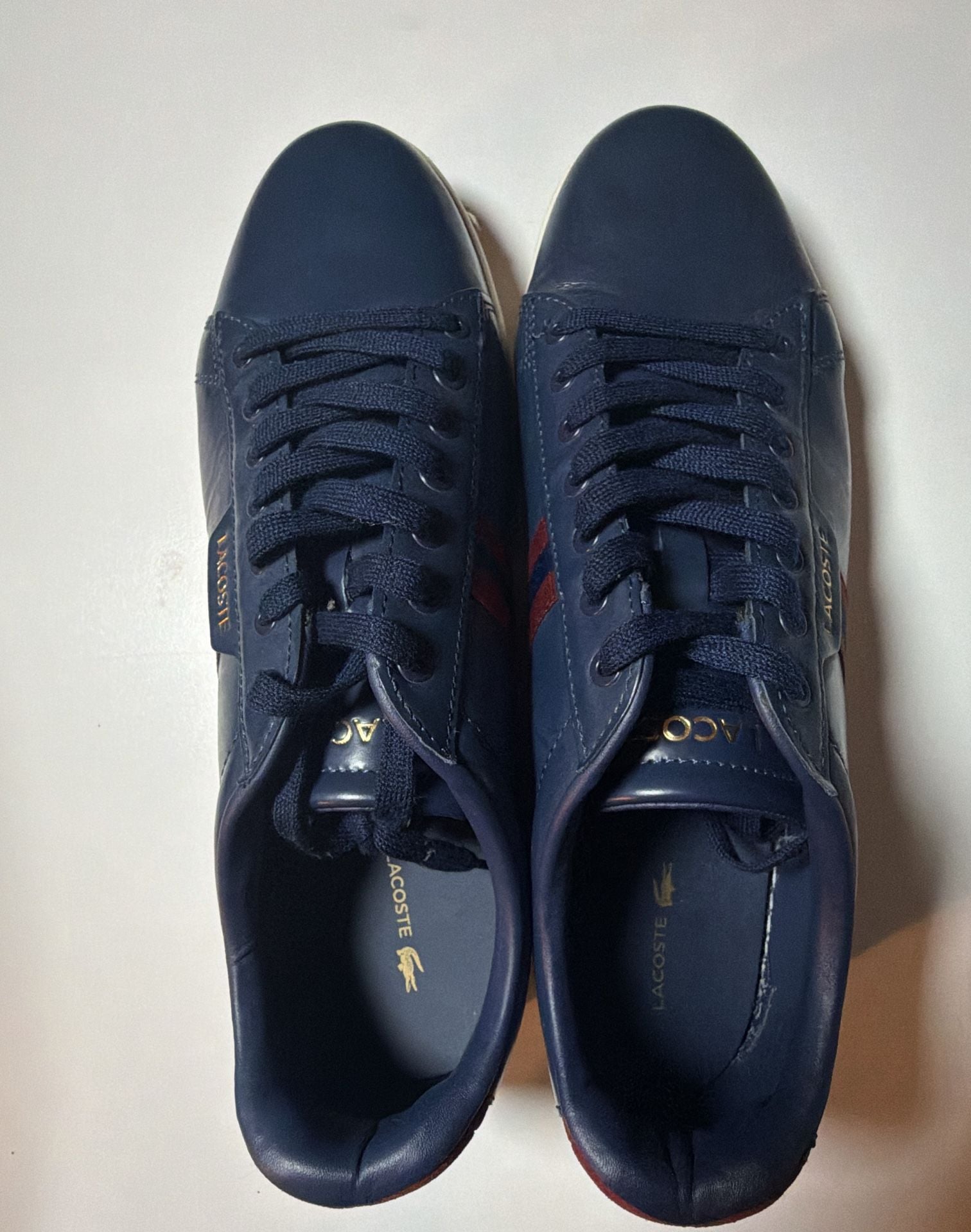 Lacoste Carnaby Evo 419 3 SMA Size 11 Blue Leather Sneakers 2