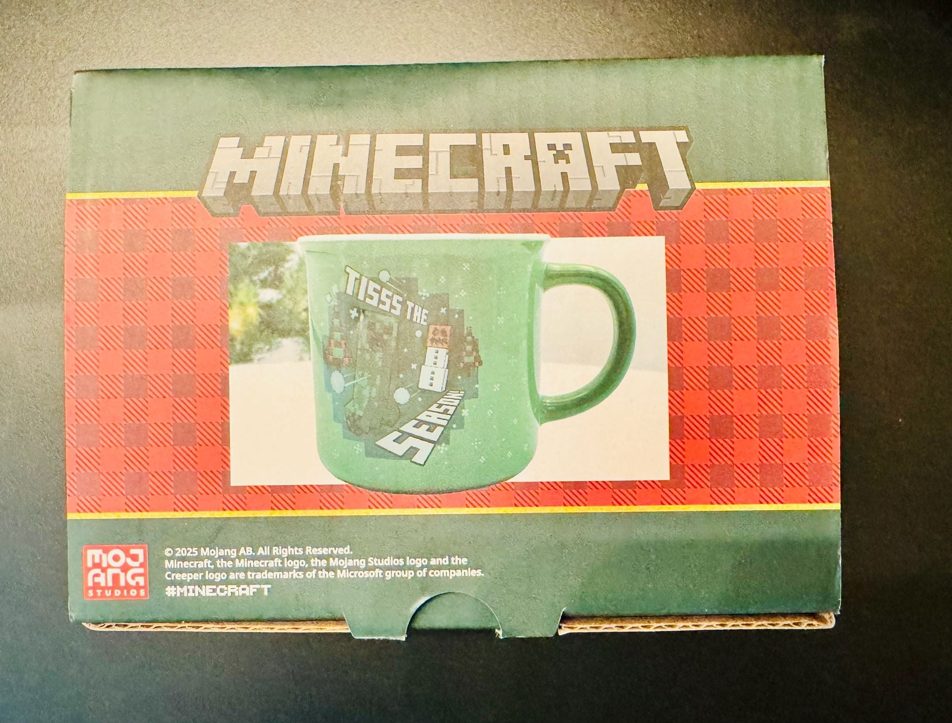 Paladone Minecraft Tis The Season Mug Green Ceramic New 3