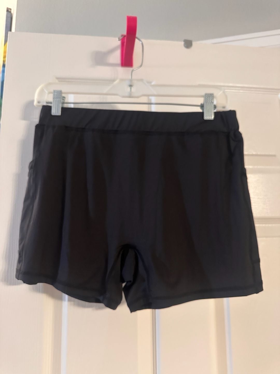 Unbranded Black 2 in 1 Running Shorts with Pockets Size L 2