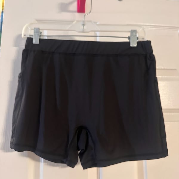Unbranded Black 2 in 1 Running Shorts with Pockets Size L