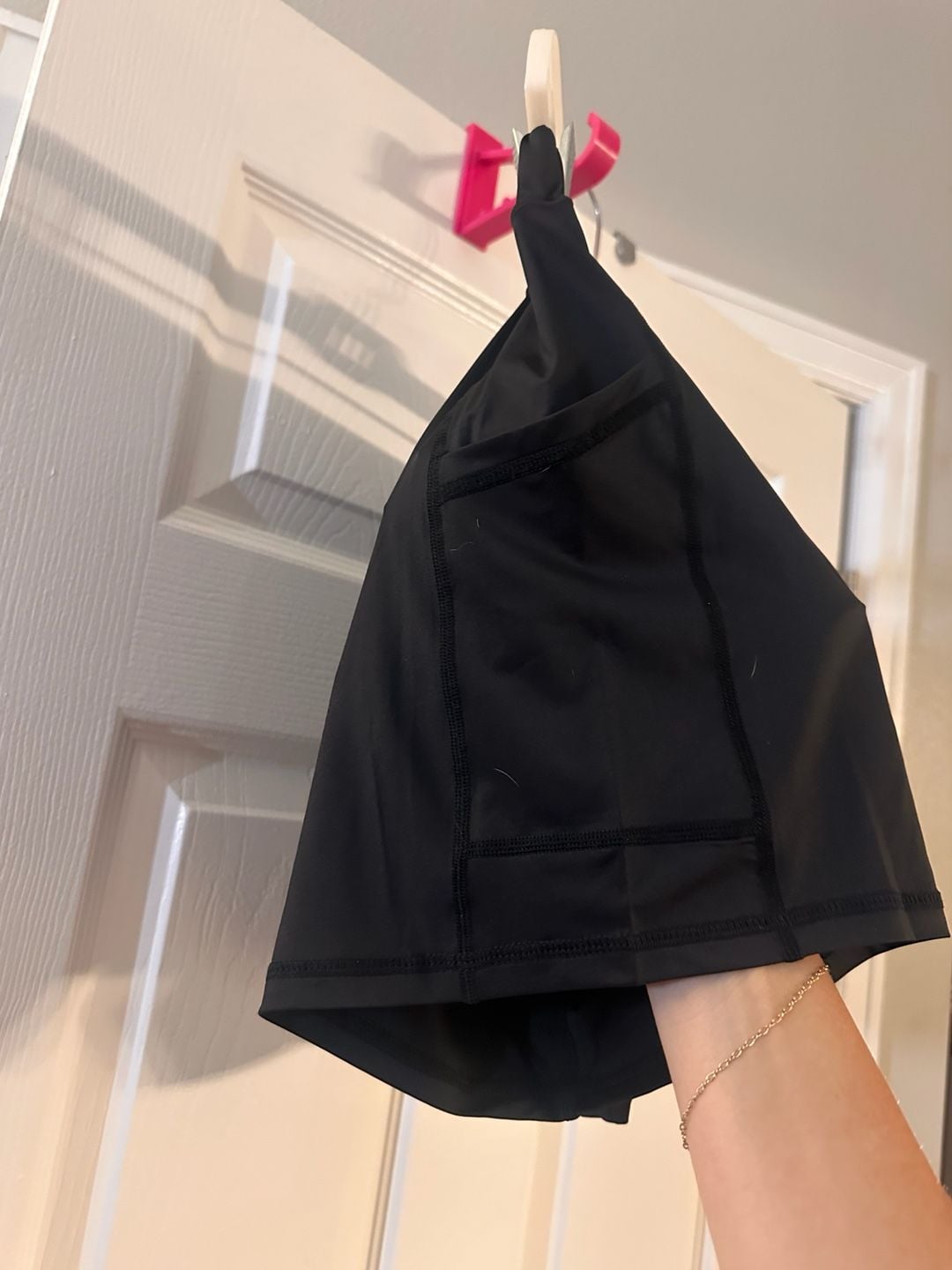 Unbranded Black 2 in 1 Running Shorts with Pockets Size L 3