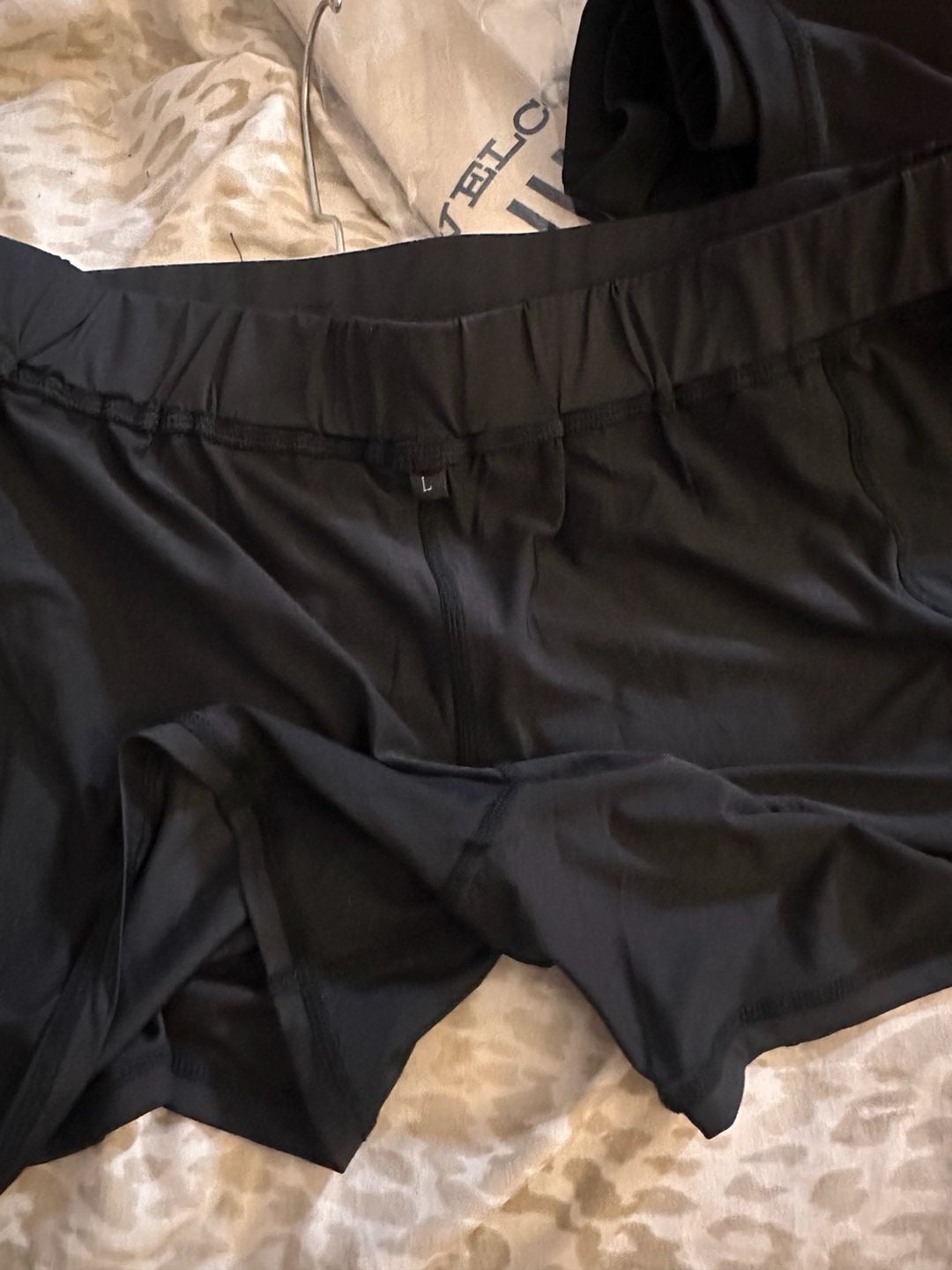 Unbranded Black 2 in 1 Running Shorts with Pockets Size L 7
