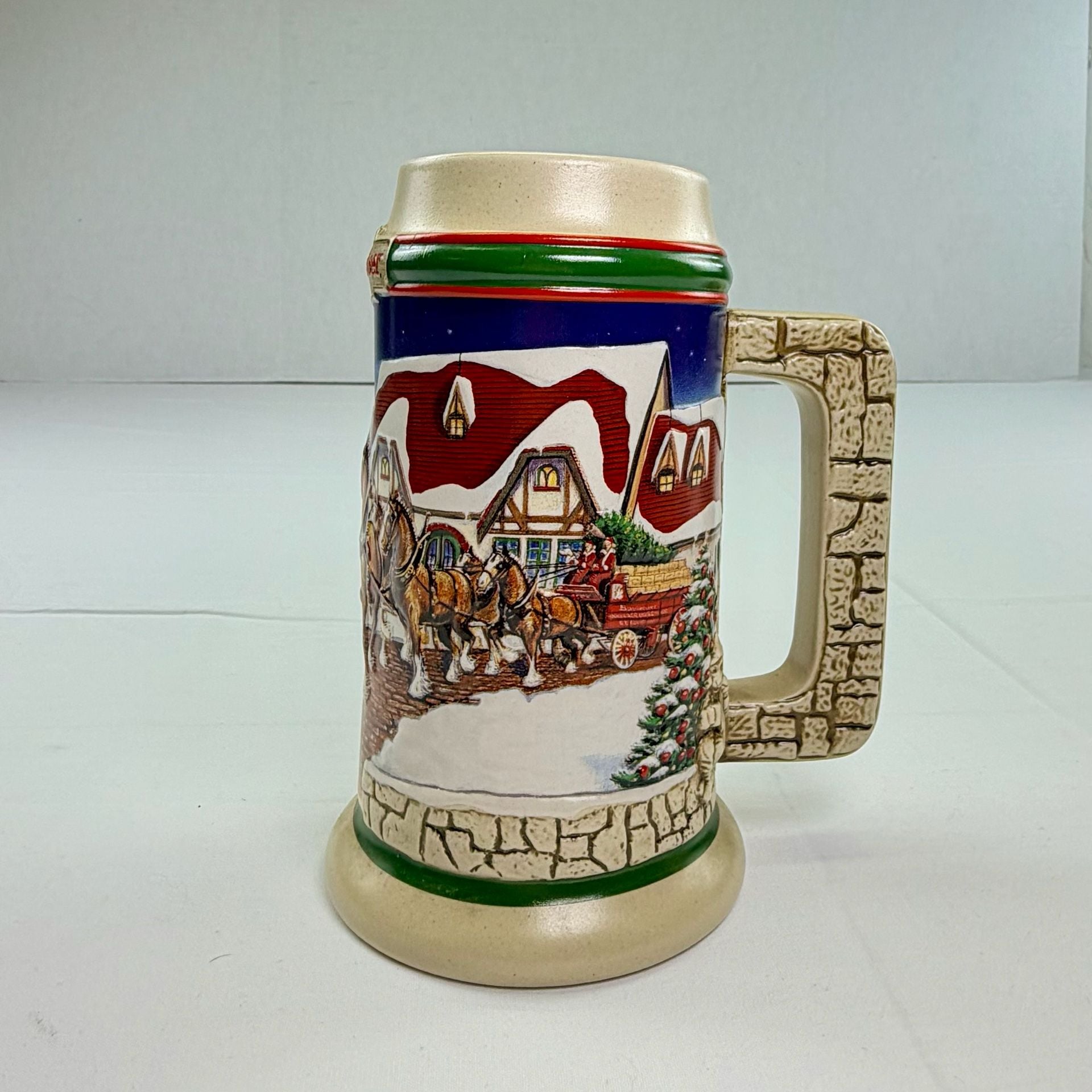 Budweiser 1998 Grant's Farm Holiday Beer Stein CS343 3