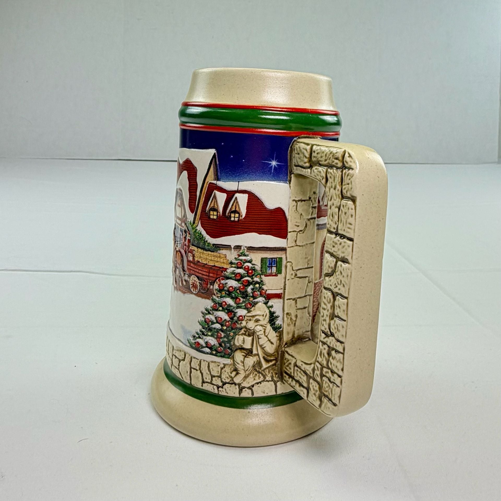 Budweiser 1998 Grant's Farm Holiday Beer Stein CS343 5