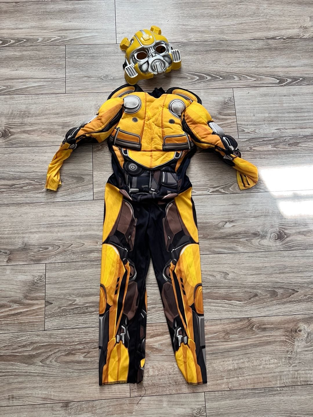 Hasbro Bumblebee Muscle Costume Boys Size 4-6 Yellow Black 1