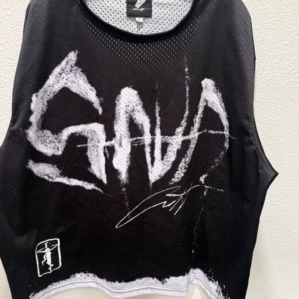 Saint Michael Jersey Size XL Black Mesh Graphic