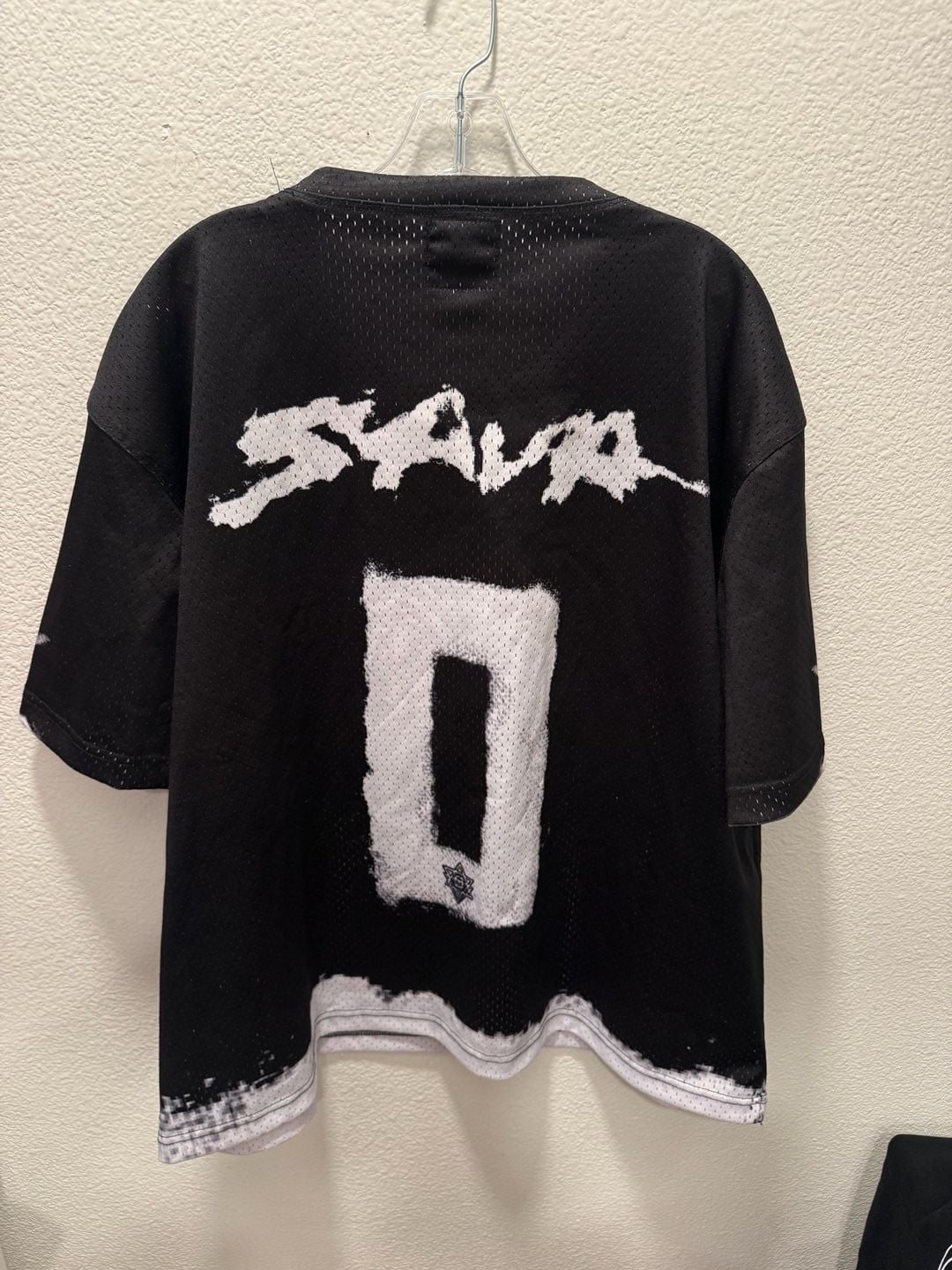 Saint Michael Jersey Size XL Black Mesh Graphic 3