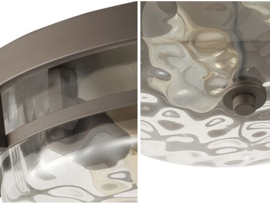 Aiwen 12.99-in Bronze Flush Mount Light 5