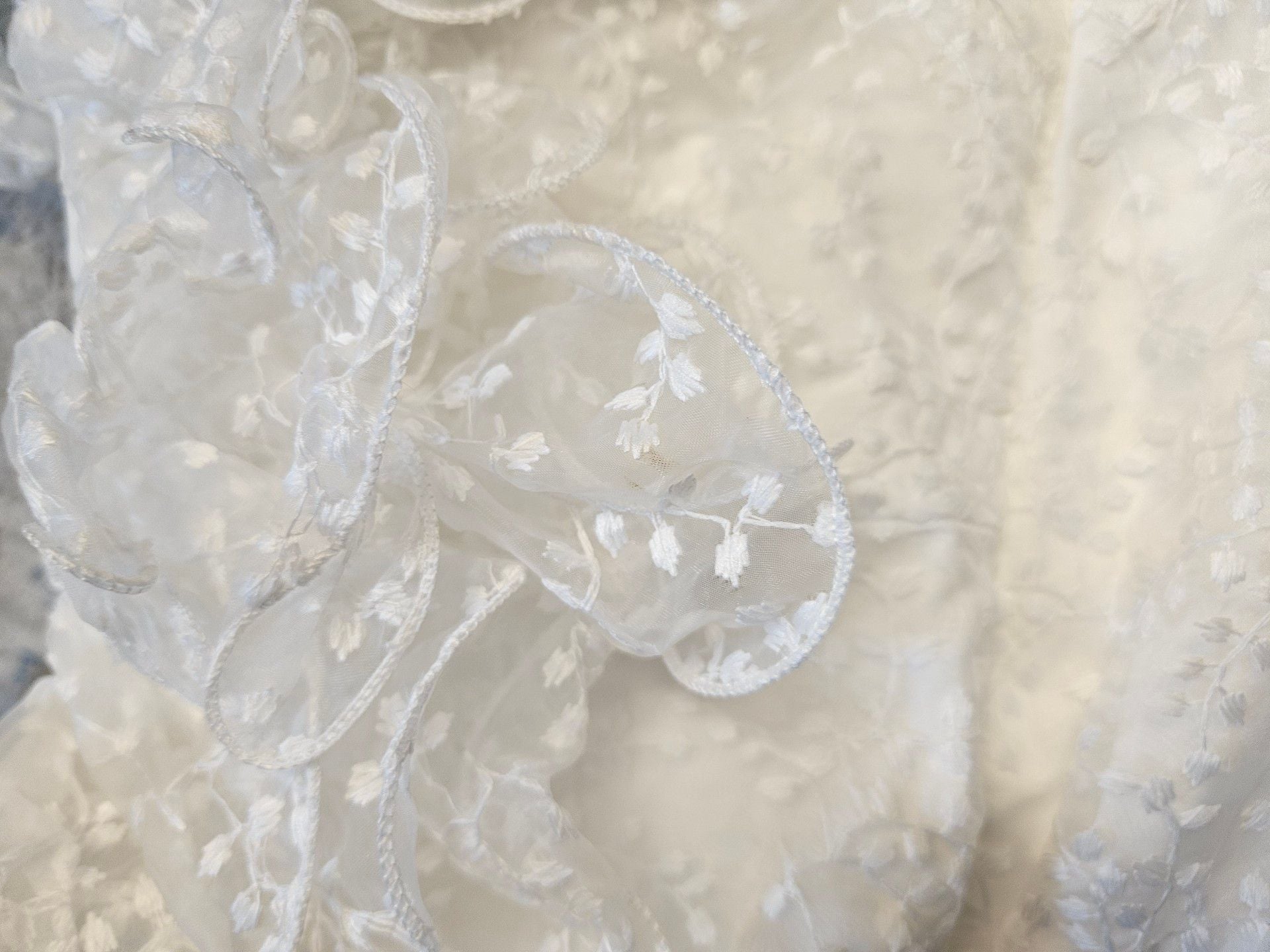 Lulus White Embroidered Ruffled Mini Dress 7