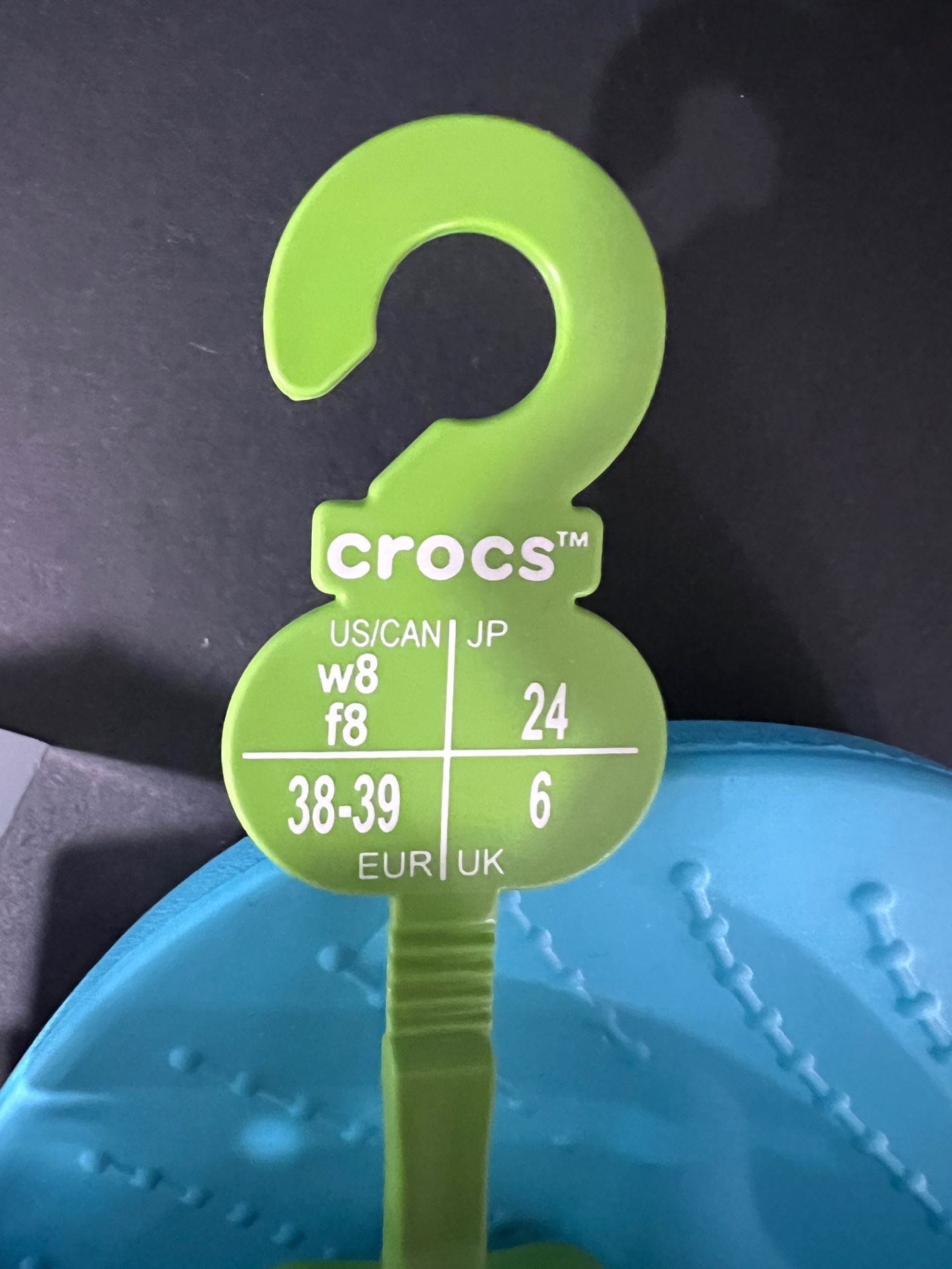 Crocs Splash Glossy Slide Size 8 Blue 5