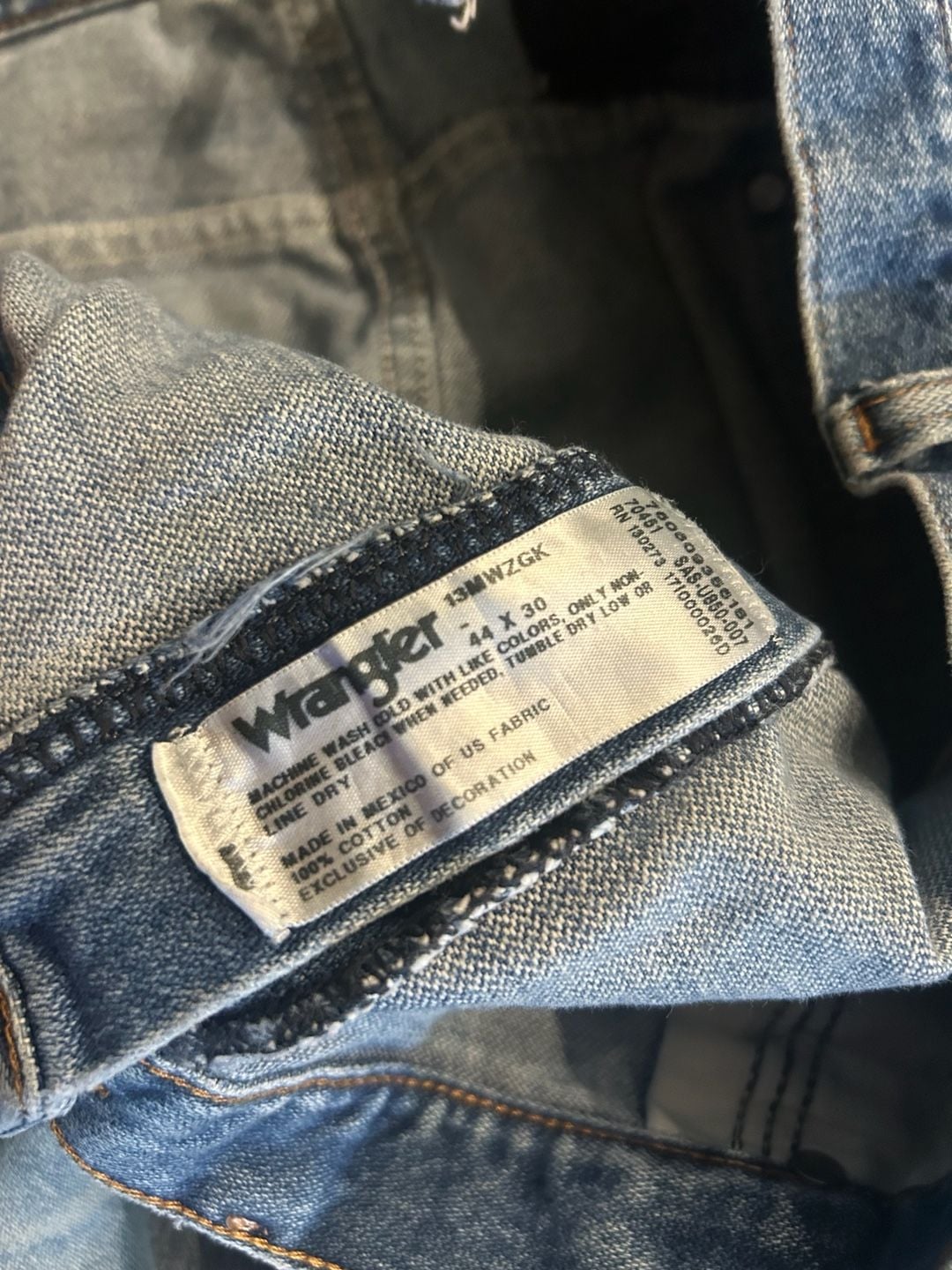 Wrangler Vintage Loose Fit Denim Jeans Lot of 3 Blue Y2K Baggy Distressed 3