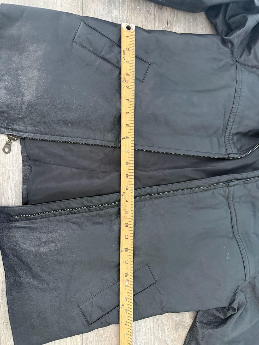 Sergio Vadducci Black Leather Jacket Size M Faux Leather Aviator Bomber 7