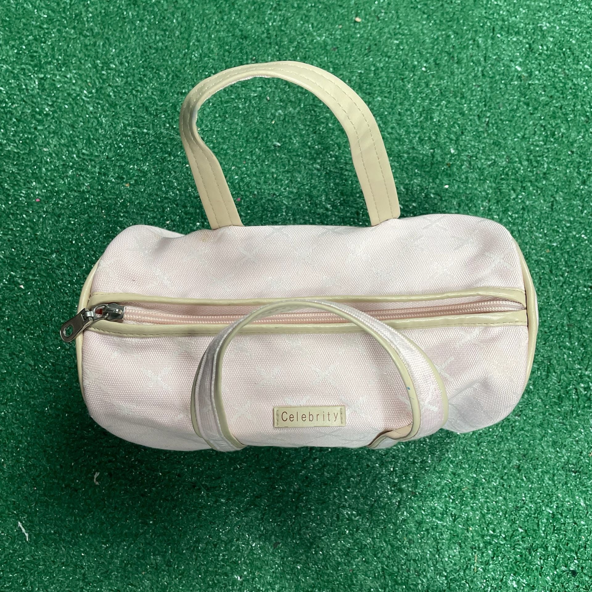 Celebrity Pastel Pink Top Handle Purse Bag Tote 3