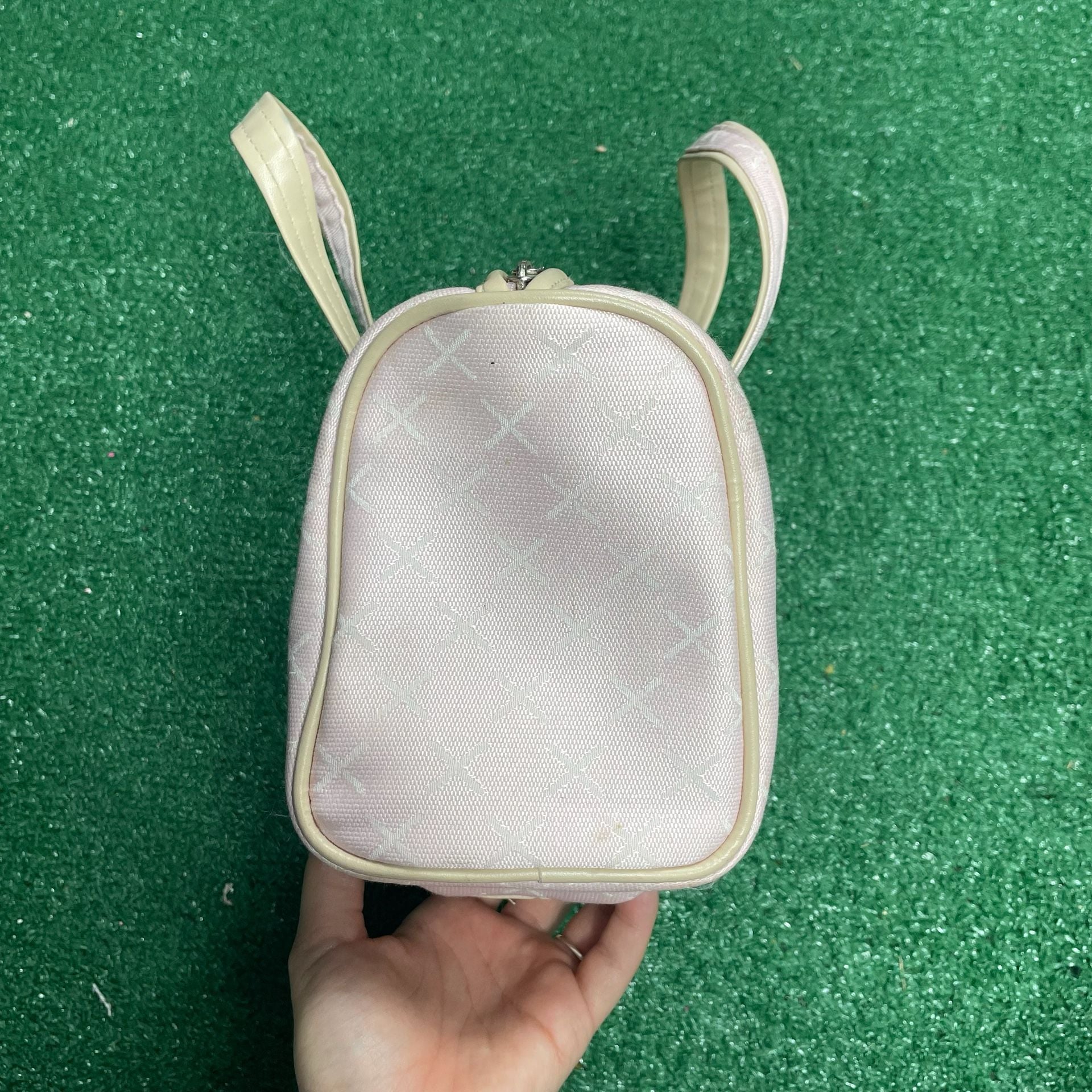 Celebrity Pastel Pink Top Handle Purse Bag Tote 5