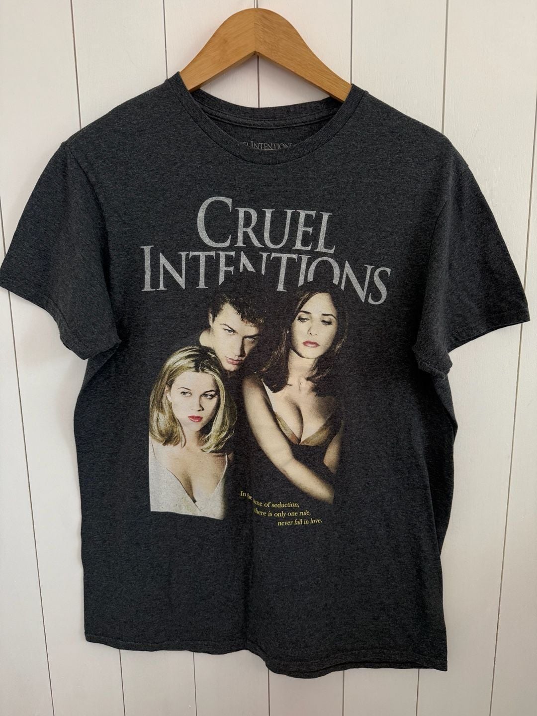 Columbia Pictures Cruel Intentions Movie T-Shirt Size M Grey 2