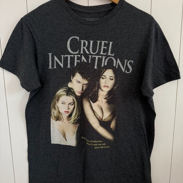 Columbia Pictures Cruel Intentions Movie T-Shirt Size M Grey