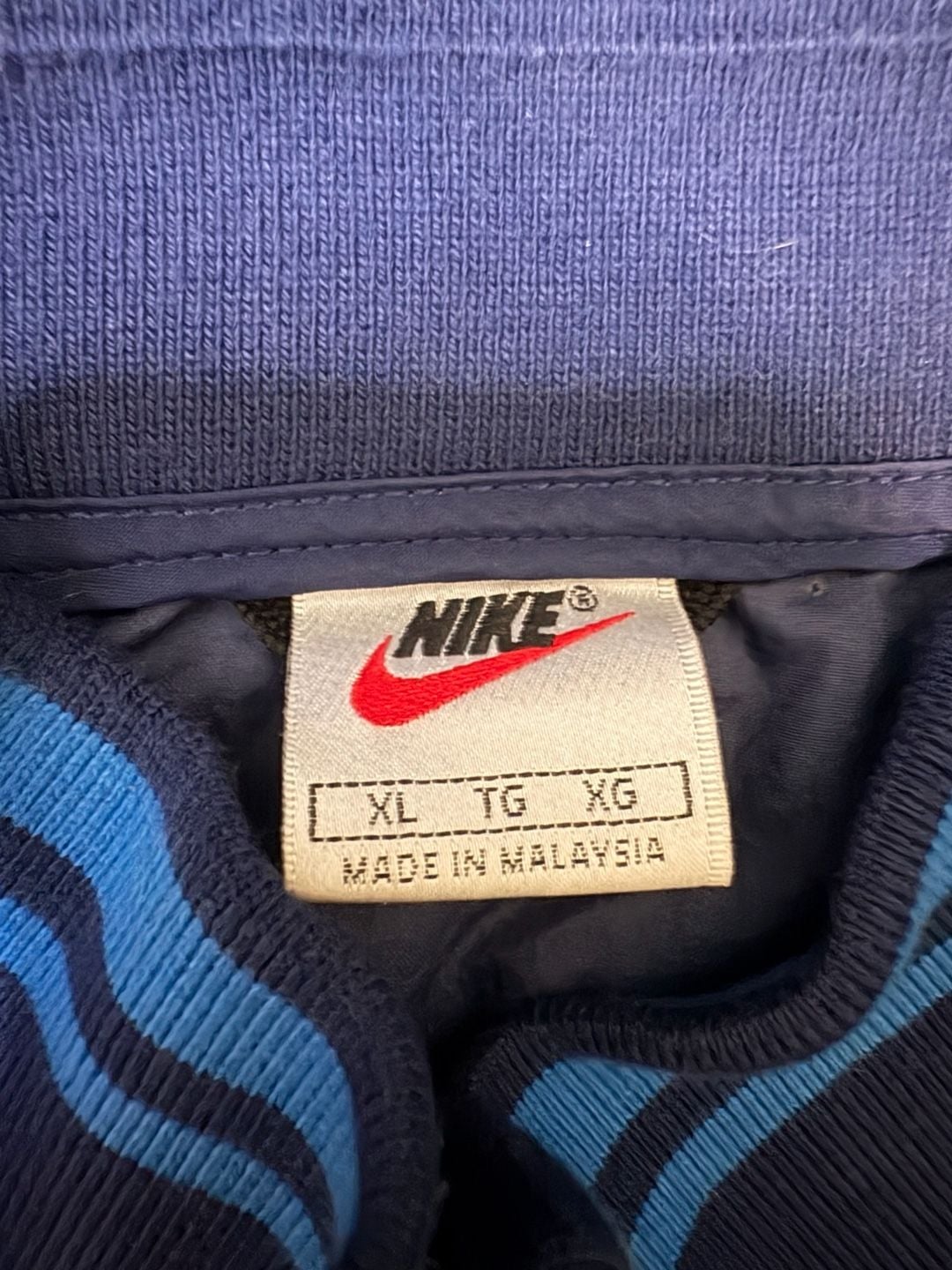 Nike Vintage 90s Blue Half Zip Windbreaker Jacket XL 3