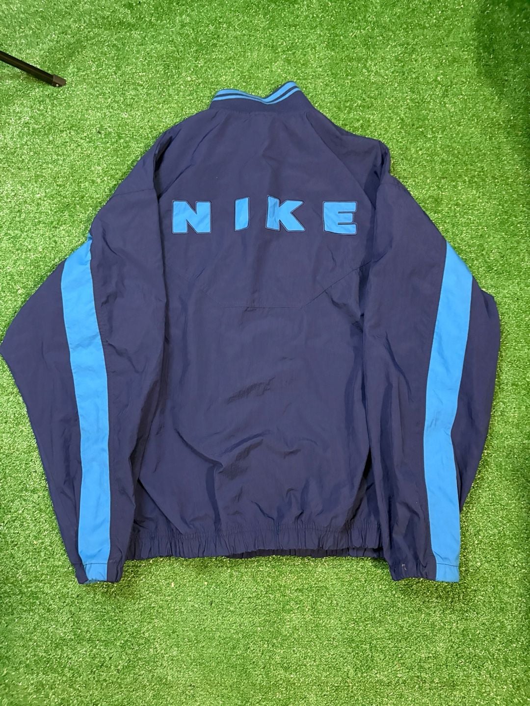 Nike Vintage 90s Blue Half Zip Windbreaker Jacket XL 4