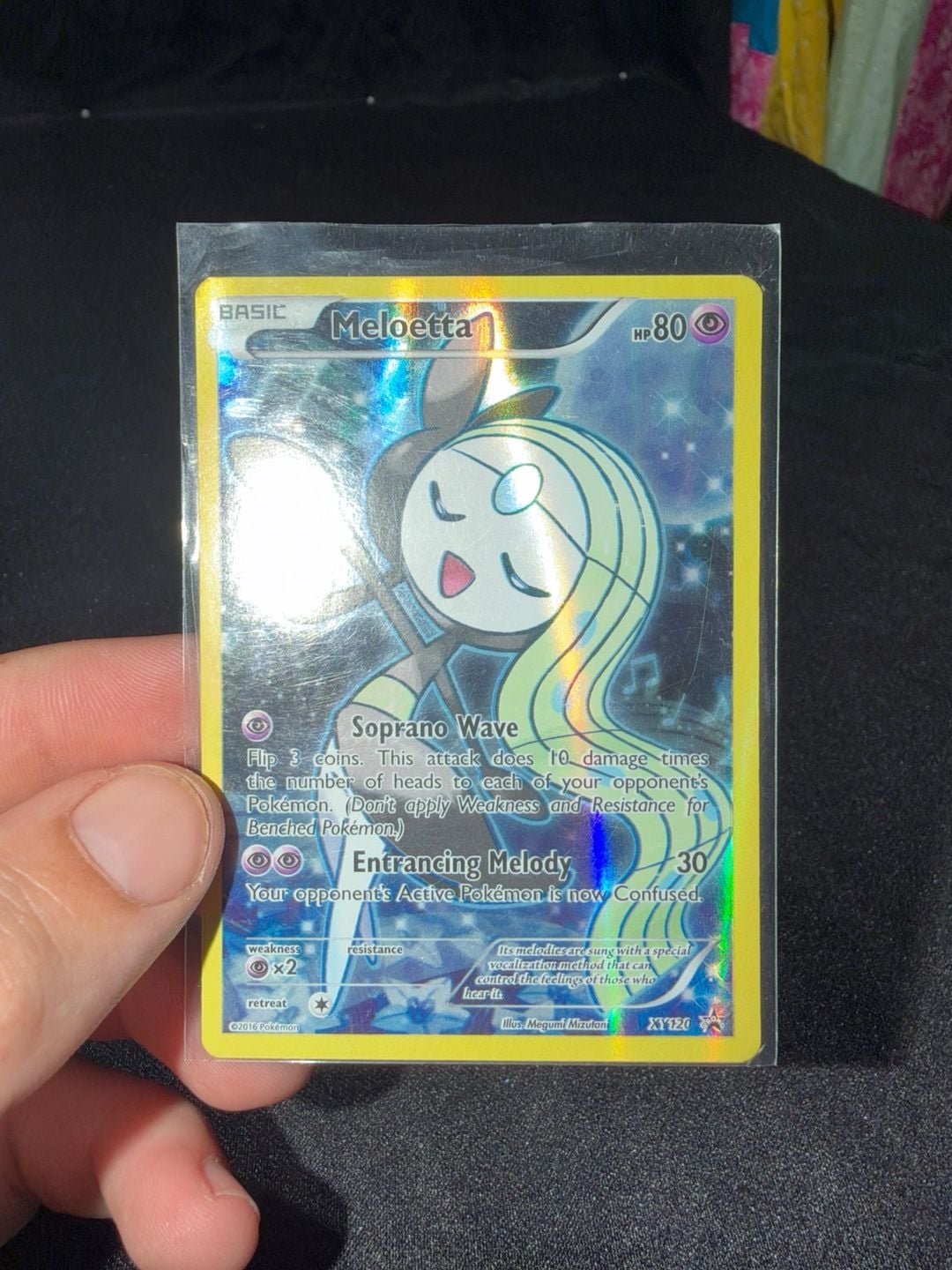 Pokémon XY Black Star Promo Meloetta #XY120 Holo Foil Card 1