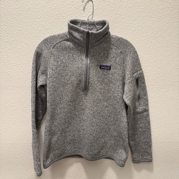 Patagonia Better Sweater 1/4-Zip Size S Gray Fleece Pullover
