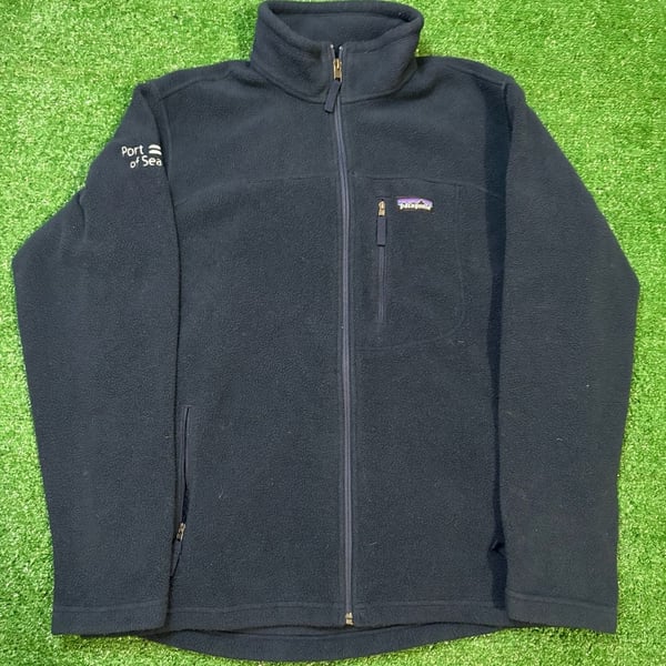 Patagonia Synchilla Full Zip Fleece Jacket Size M Black