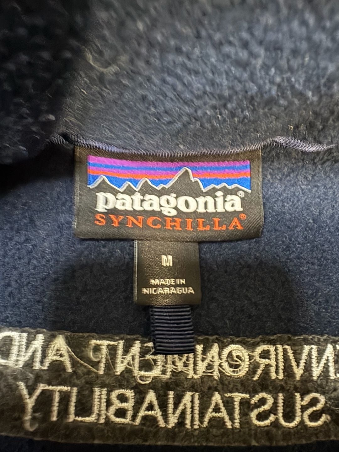Patagonia Synchilla Full Zip Fleece Jacket Size M Black 3