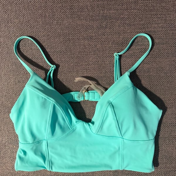 Victoria's Secret Strappy Triangle Bikini Top Size M Mint Green