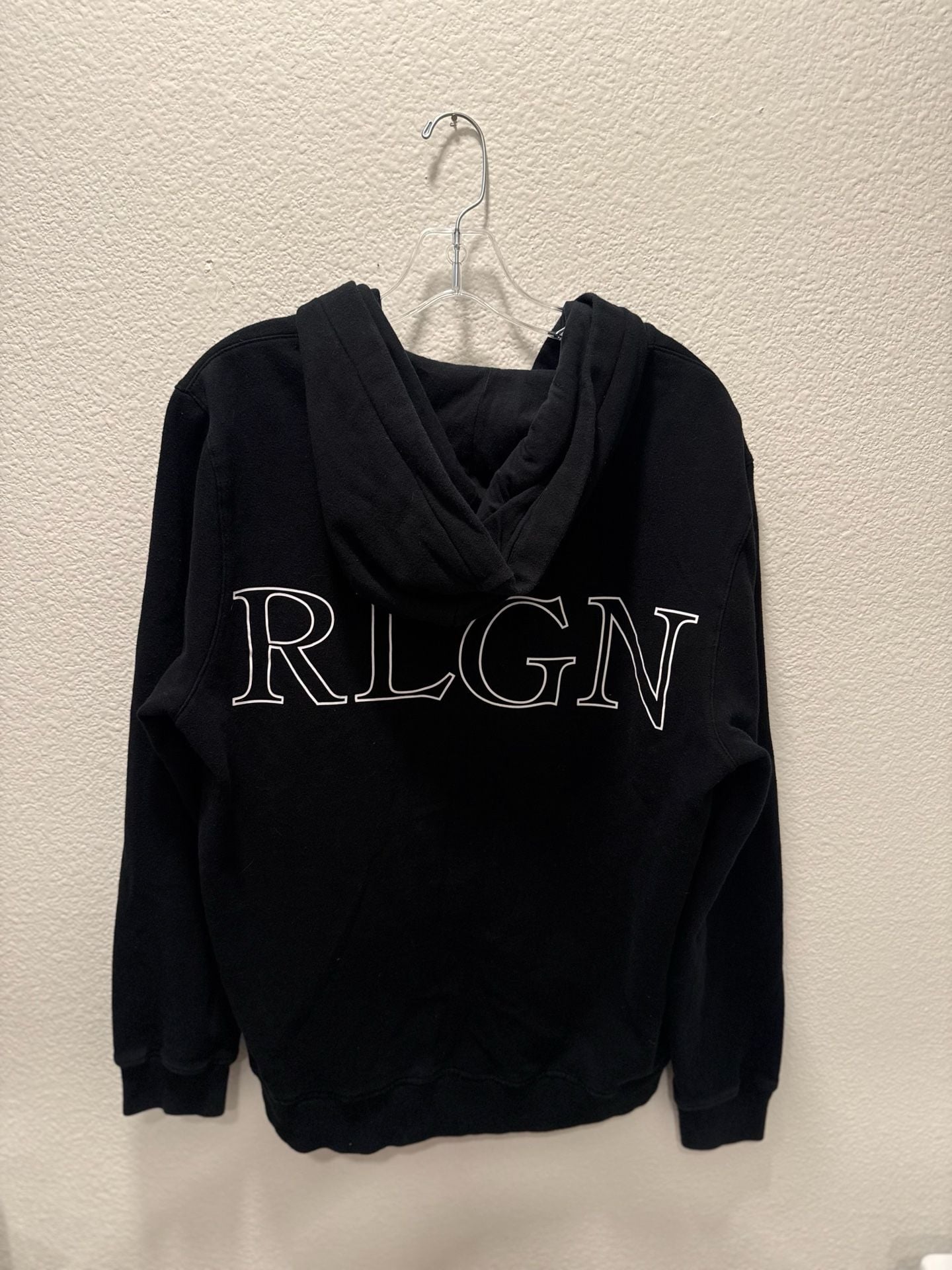 True Religion Hd Zip Up Hoodie Size M Black Logo Graphic 3