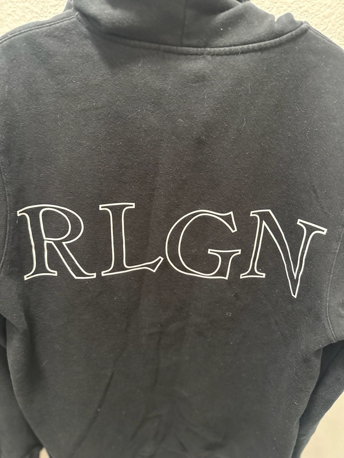 True Religion Hd Zip Up Hoodie Size M Black Logo Graphic 6