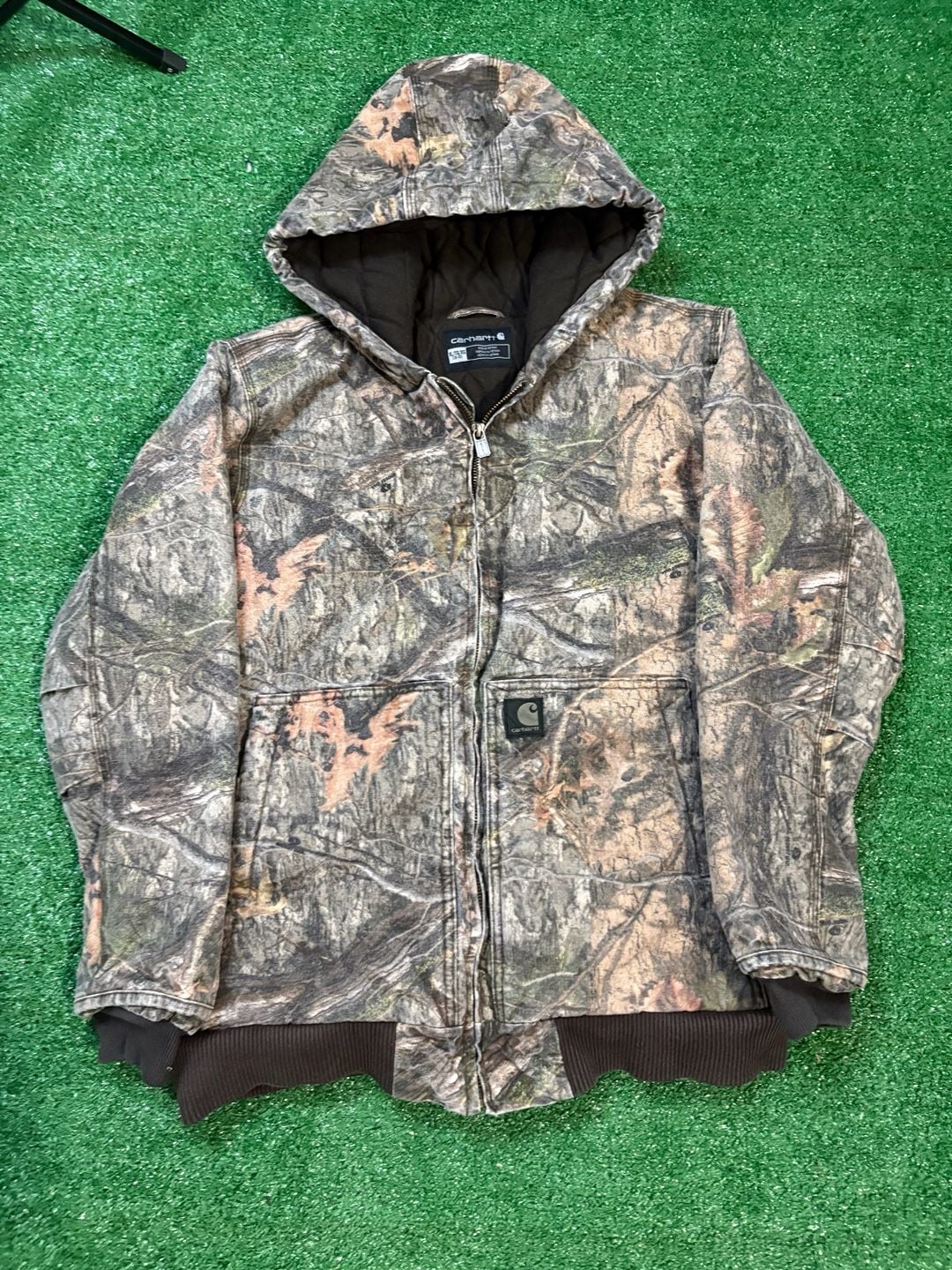 Carhartt Realtree Camo Hooded Jacket Size XL 2