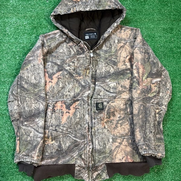 Carhartt Realtree Camo Hooded Jacket Size XL