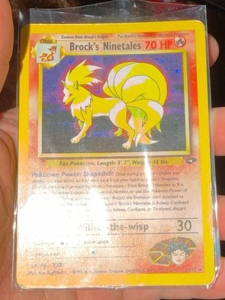 Brock's Ninetales 3/132 Gym Challenge Holo 1st Edition 1