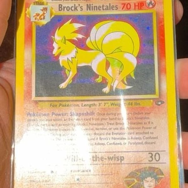 Brock's Ninetales 3/132 Gym Challenge Holo 1st Edition