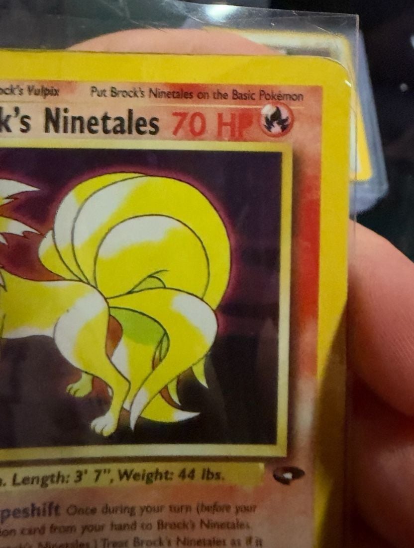 Brock's Ninetales 3/132 Gym Challenge Holo 1st Edition 4