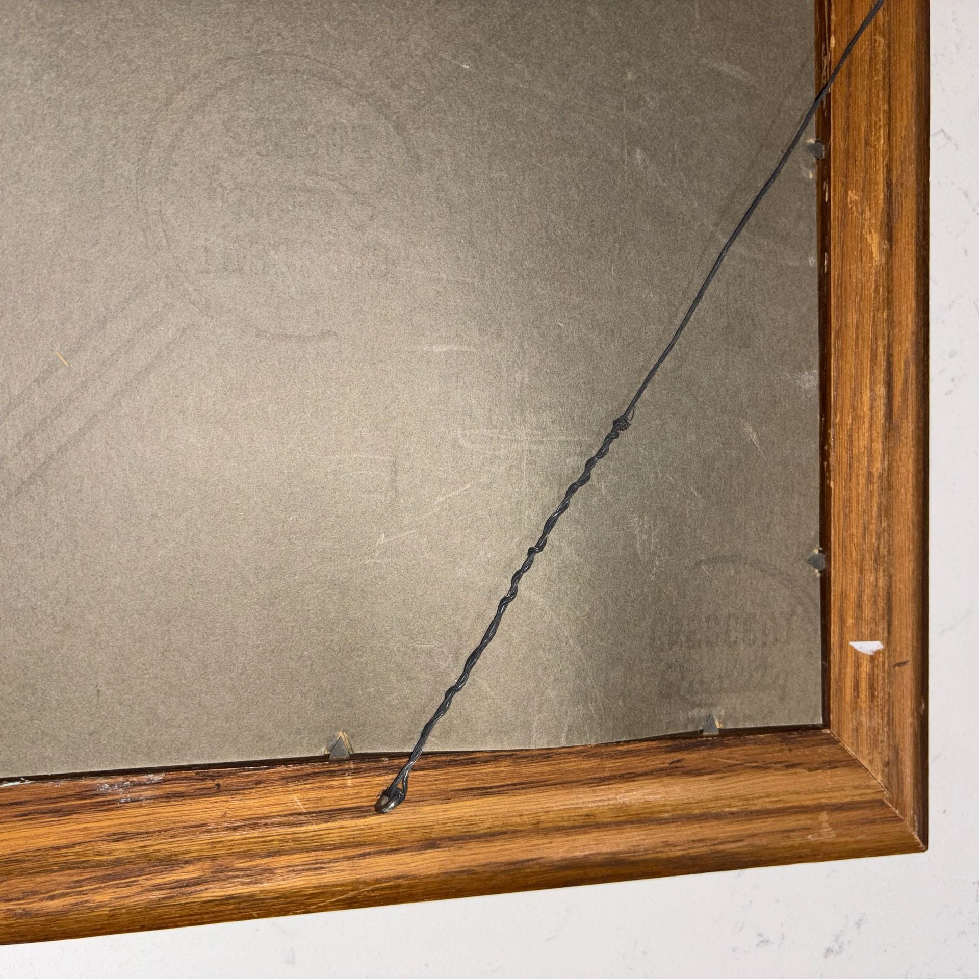 Vintage Heavy Ornate Gold And Solid Wood Framed Wall Mirror 24”x20” 9