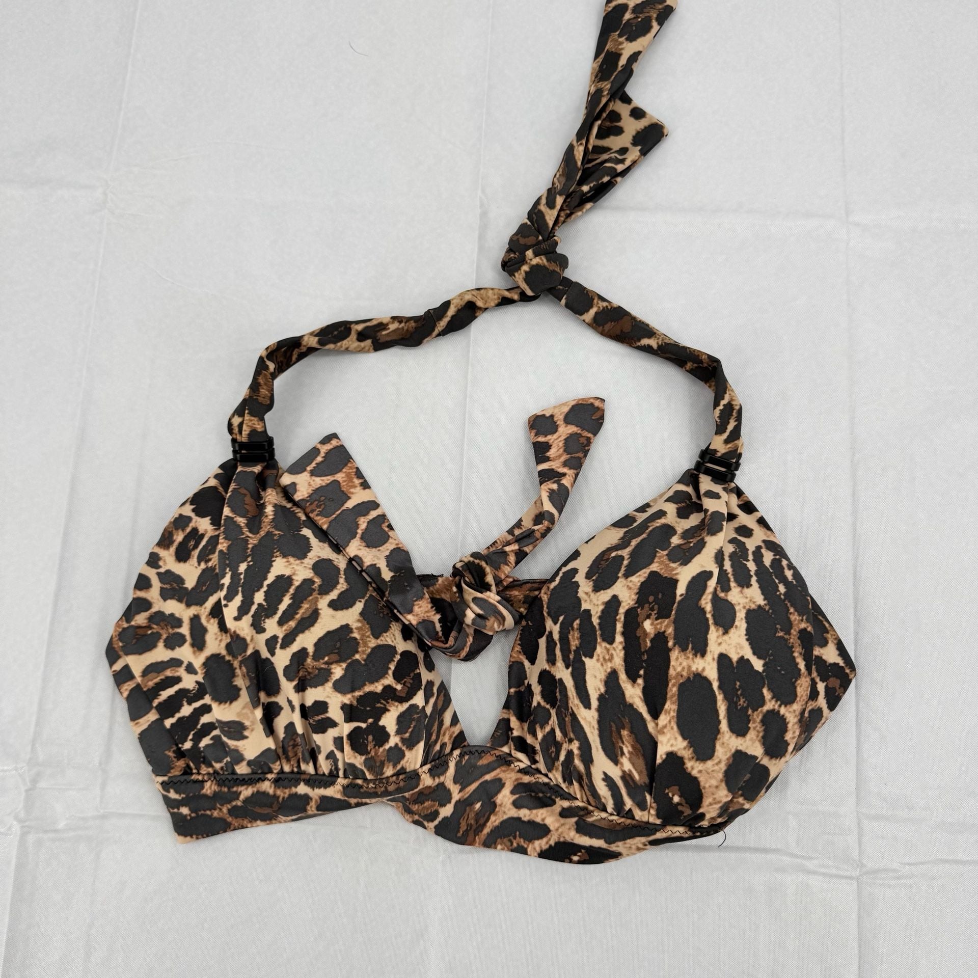 Bar III Leopard Bikini Swimsuit Top M Bottom L 4