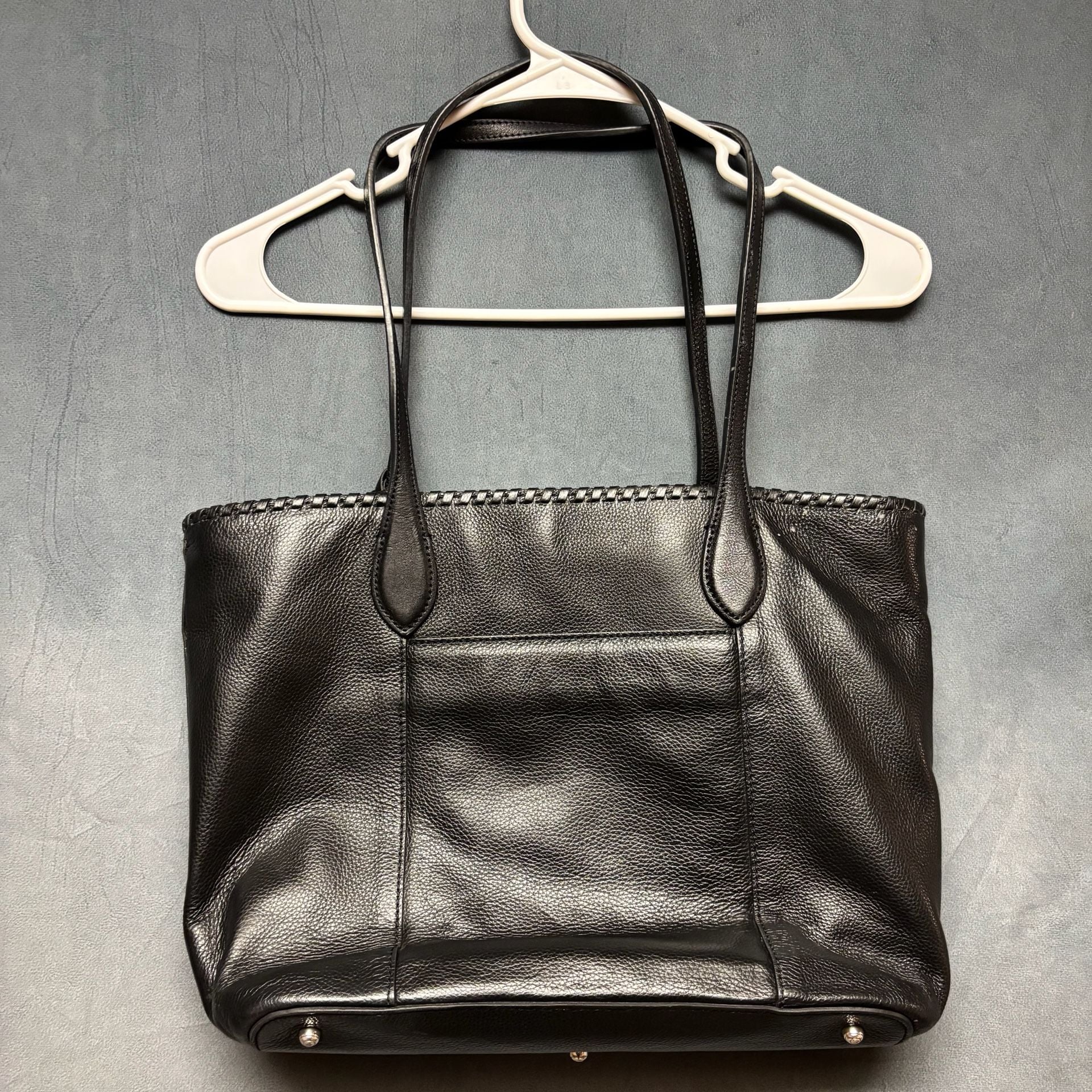 Brighton Ferrara Emilia Medallion Black Leather Tote 5