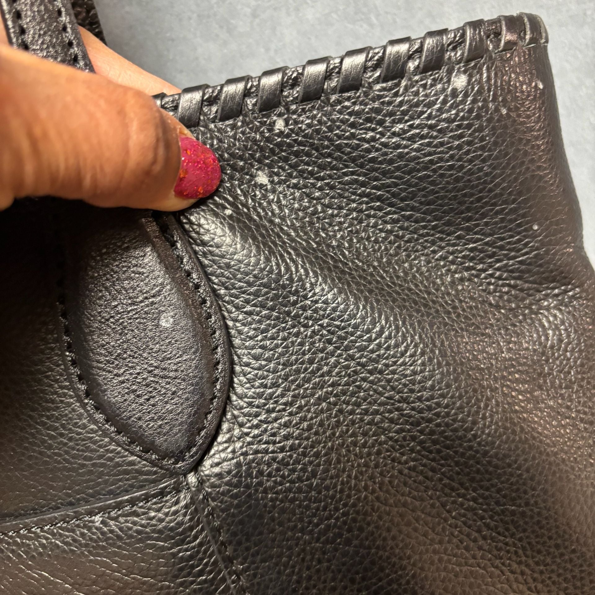 Brighton Ferrara Emilia Medallion Black Leather Tote 6