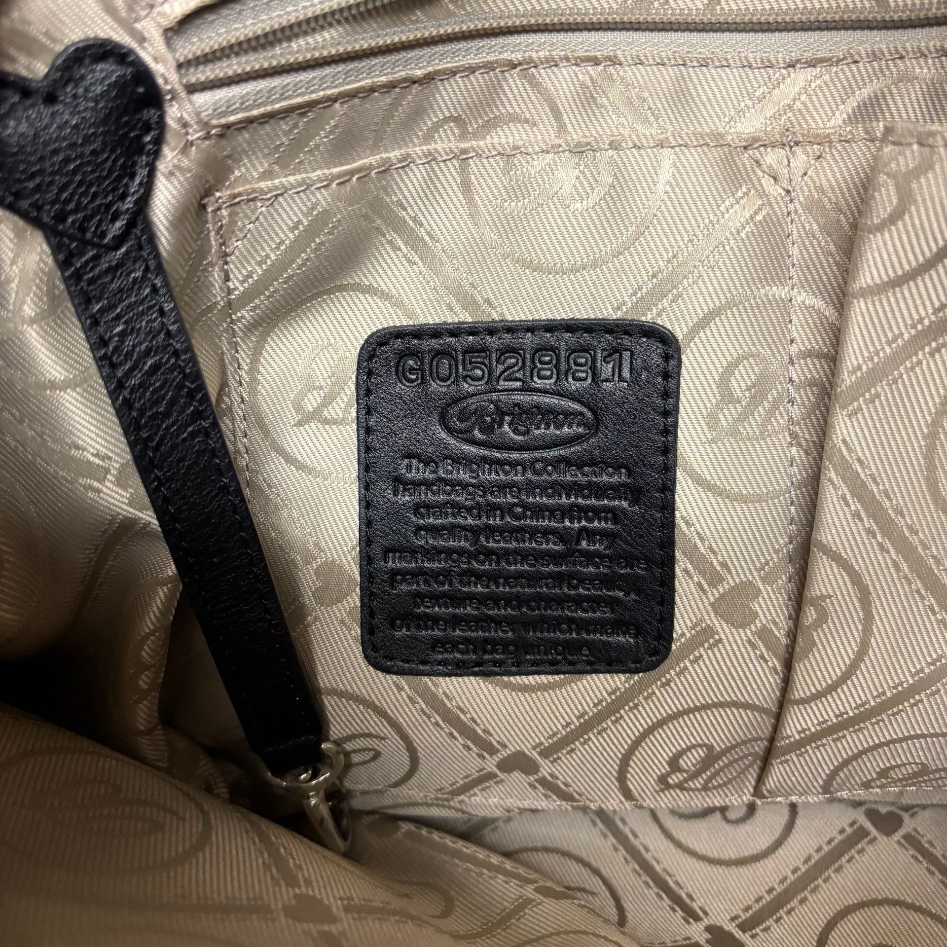 Brighton Ferrara Emilia Medallion Black Leather Tote 10