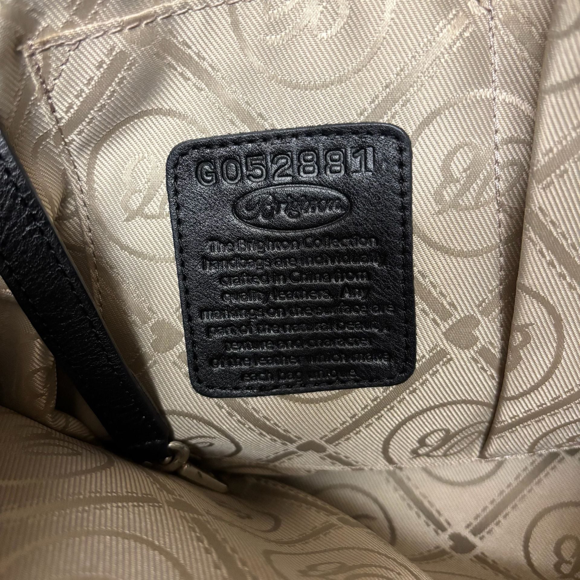 Brighton Ferrara Emilia Medallion Black Leather Tote 11