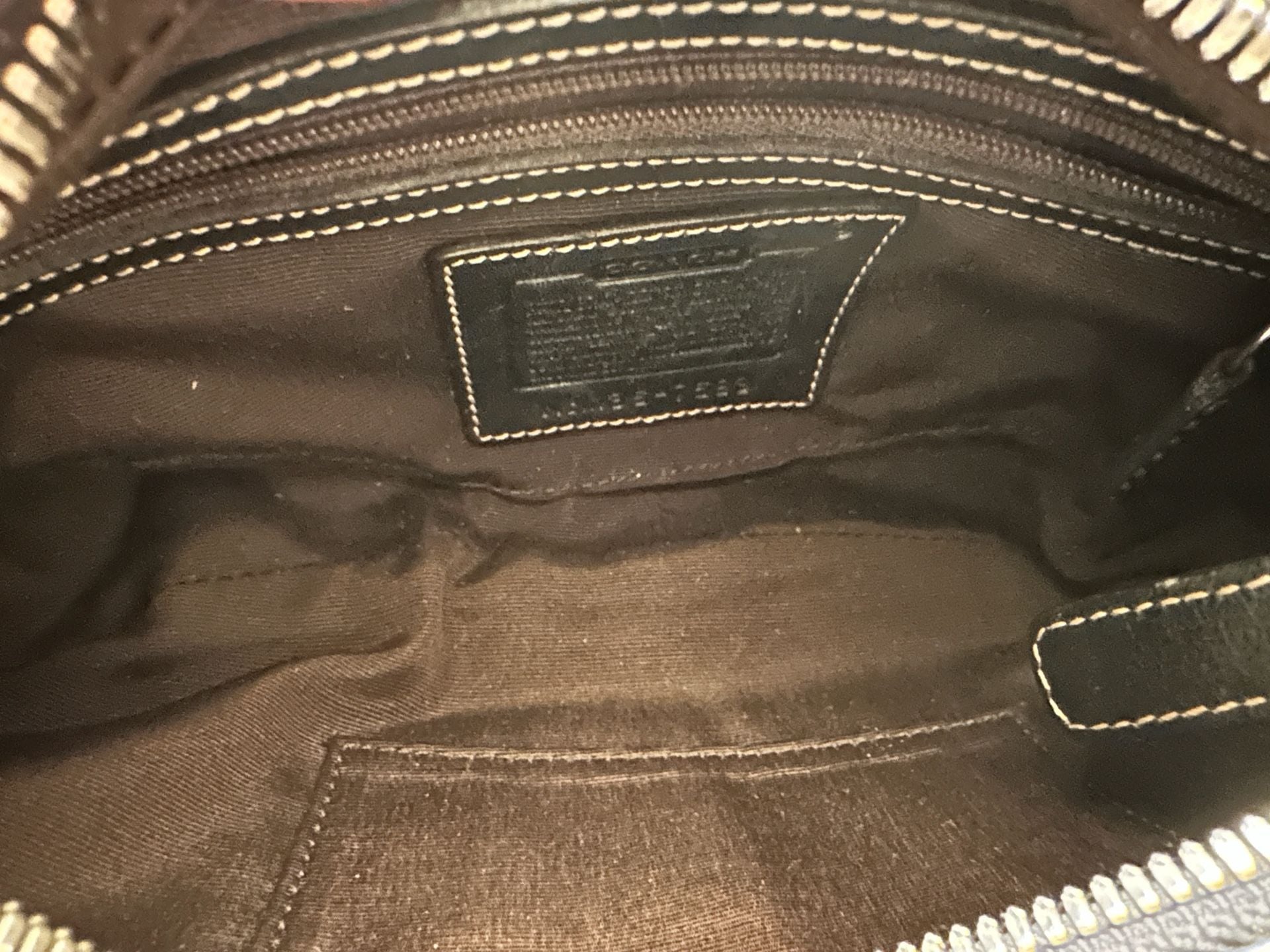 Vintage Y2K Coach Demi Hobo Legacy Hampton Black Leather Small Shoulder Bag 7593 7