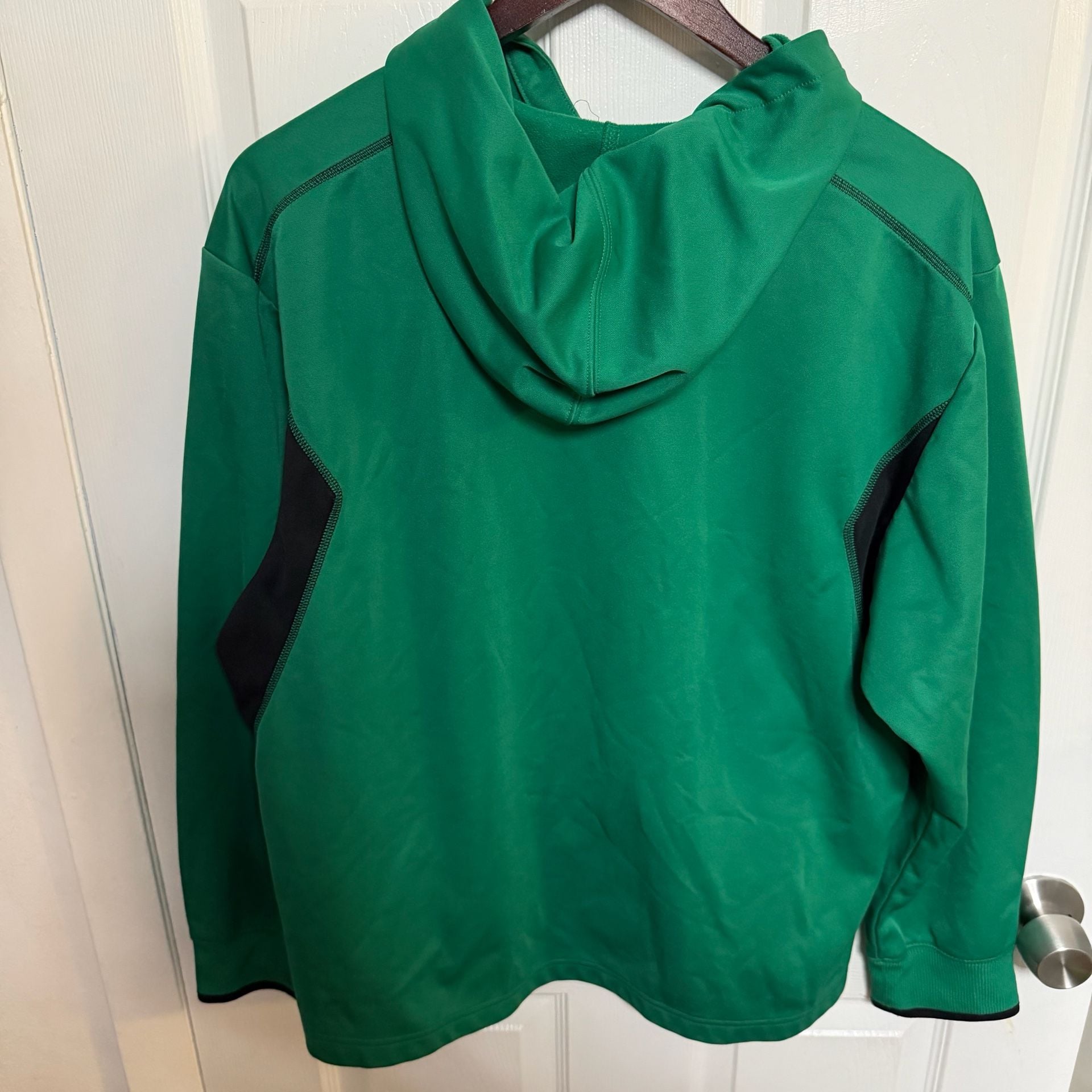 Adidas Green Clima Hoodie Size M Green Black Hooded Sweatshirt 4