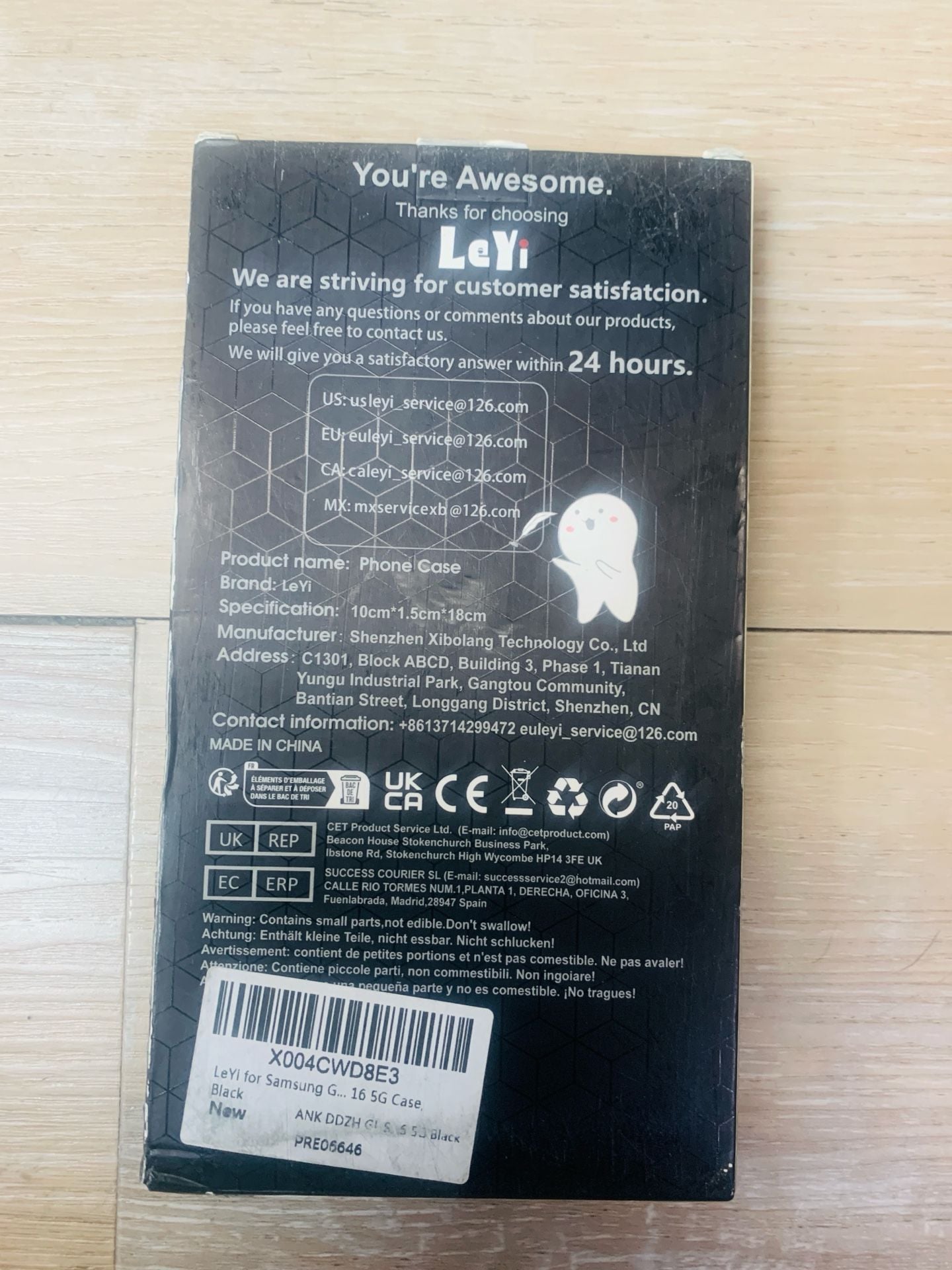 LeYi Phone Case for Samsung Galaxy S24 Ultra Black 2