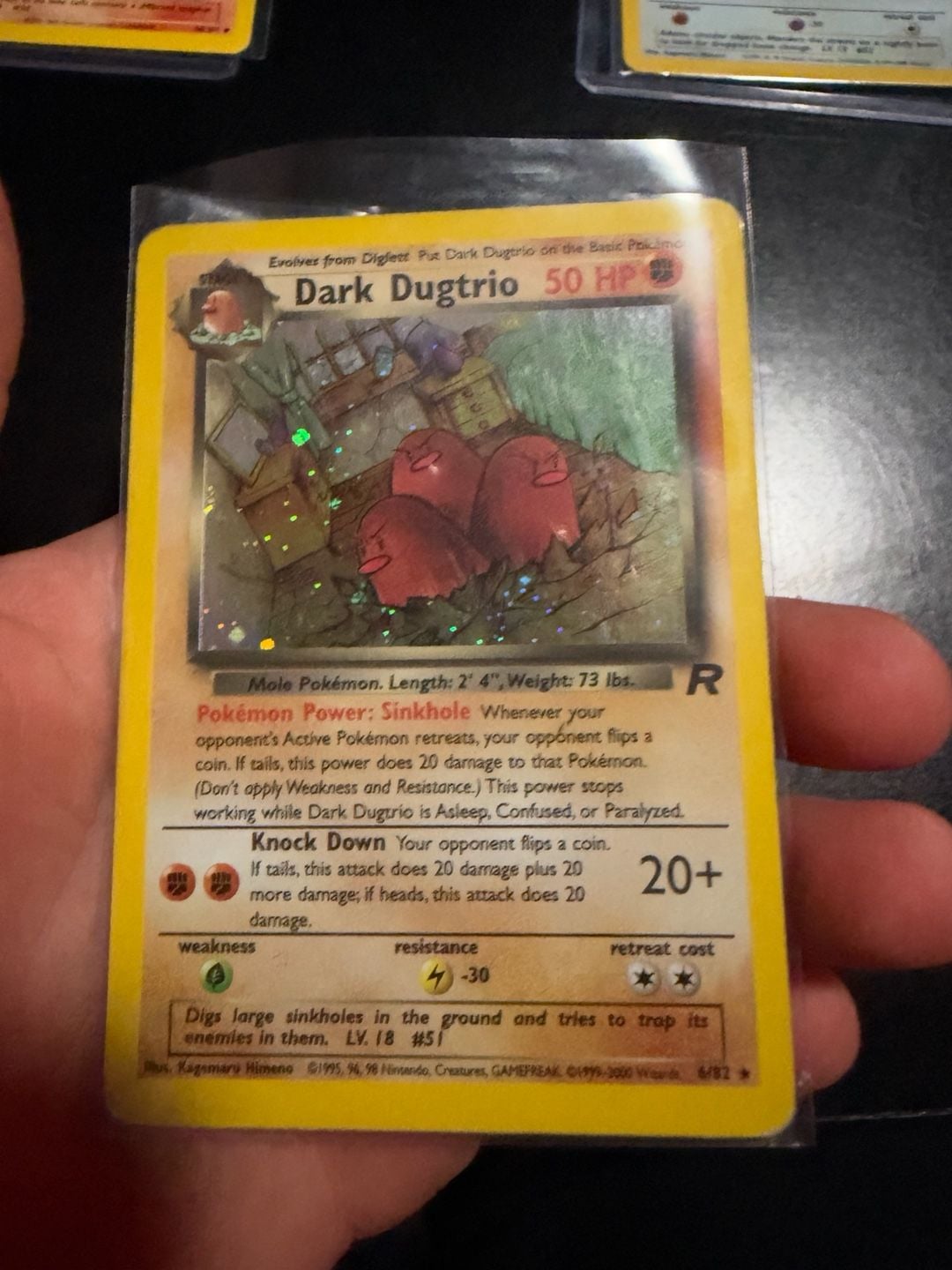 Pokemon Dark Dugtrio Team Rocket Holo Rare Card 1