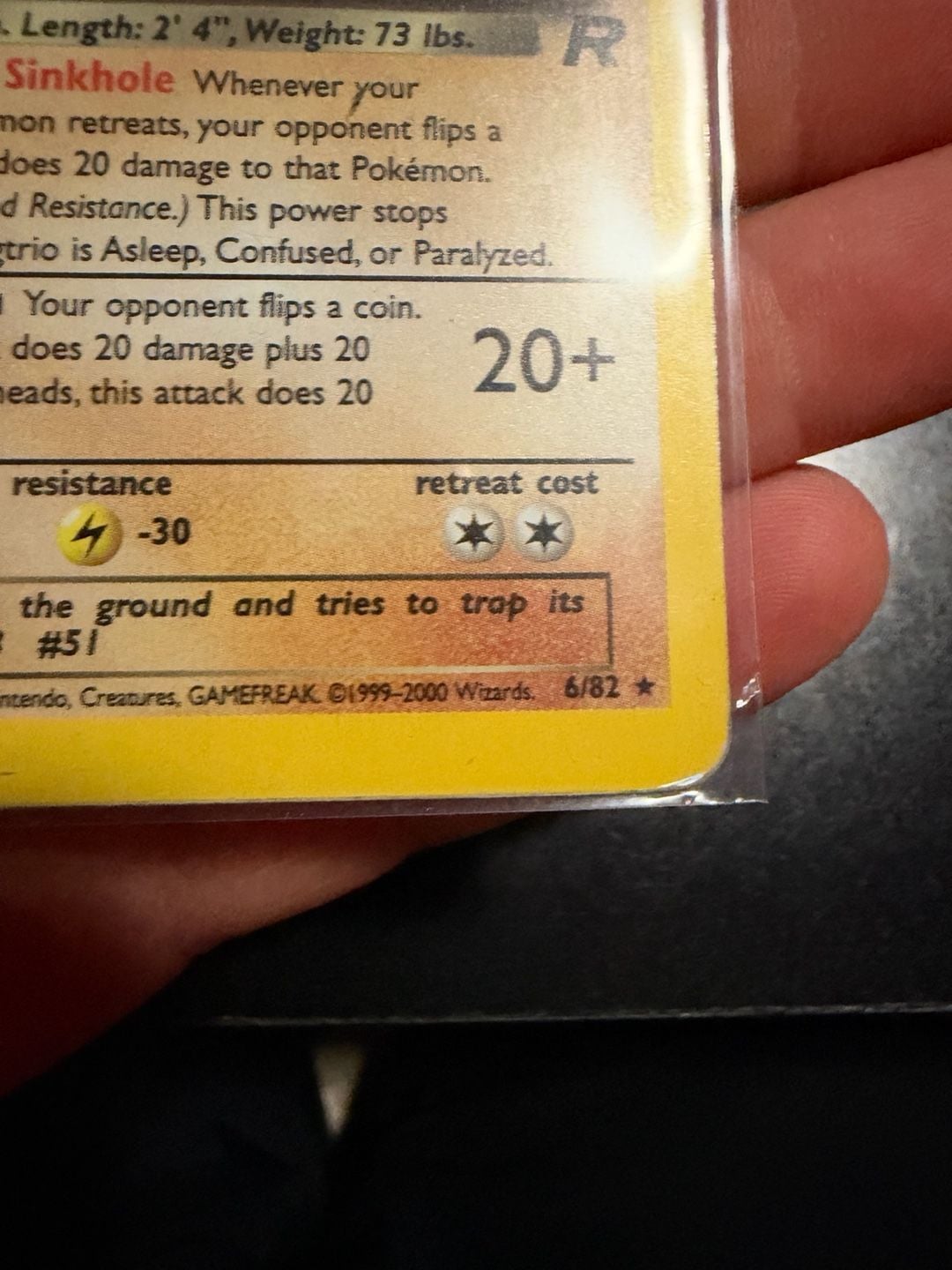 Pokemon Dark Dugtrio Team Rocket Holo Rare Card 5
