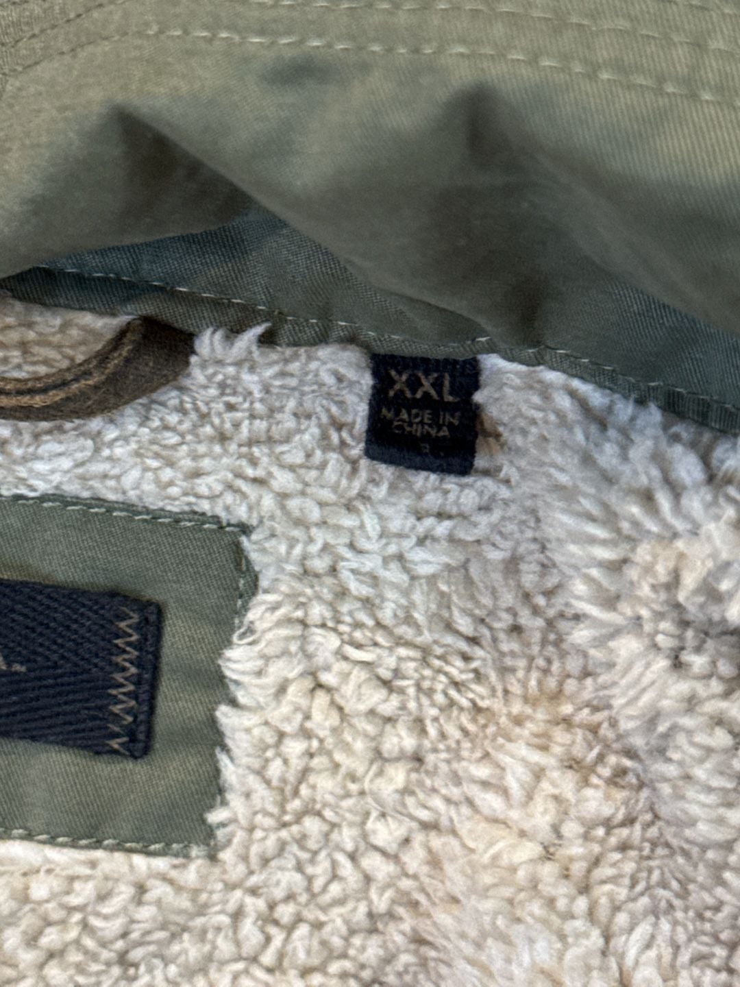 Dakota Grizzly Field Jacket Olive Green Sherpa Lined Utility 8